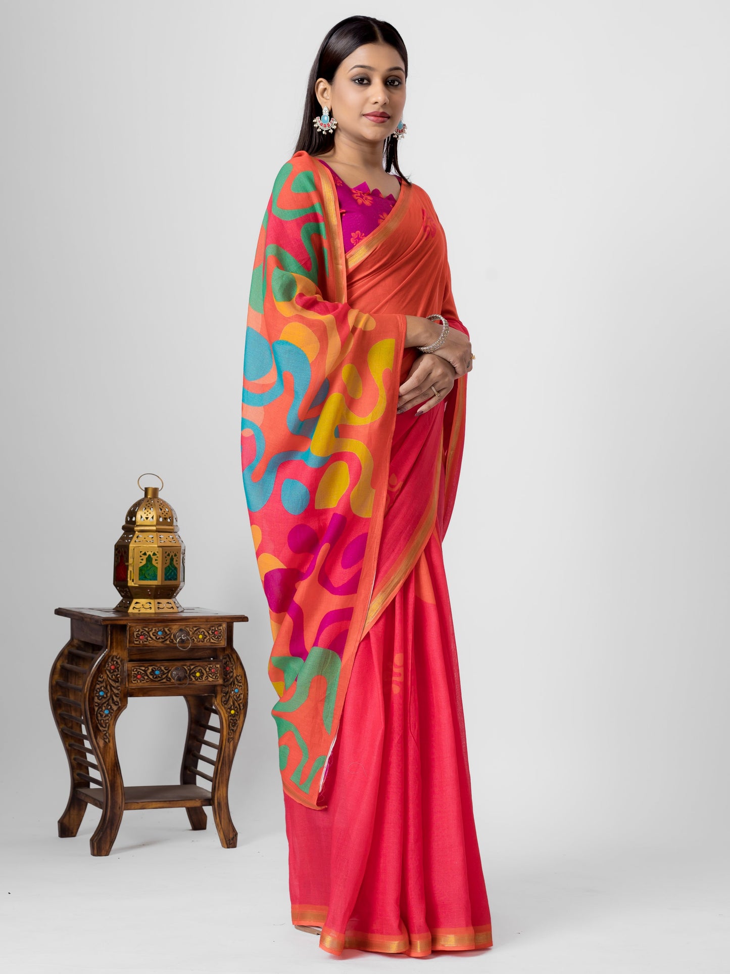 Crafted in Liva viscose mul-light Sarees