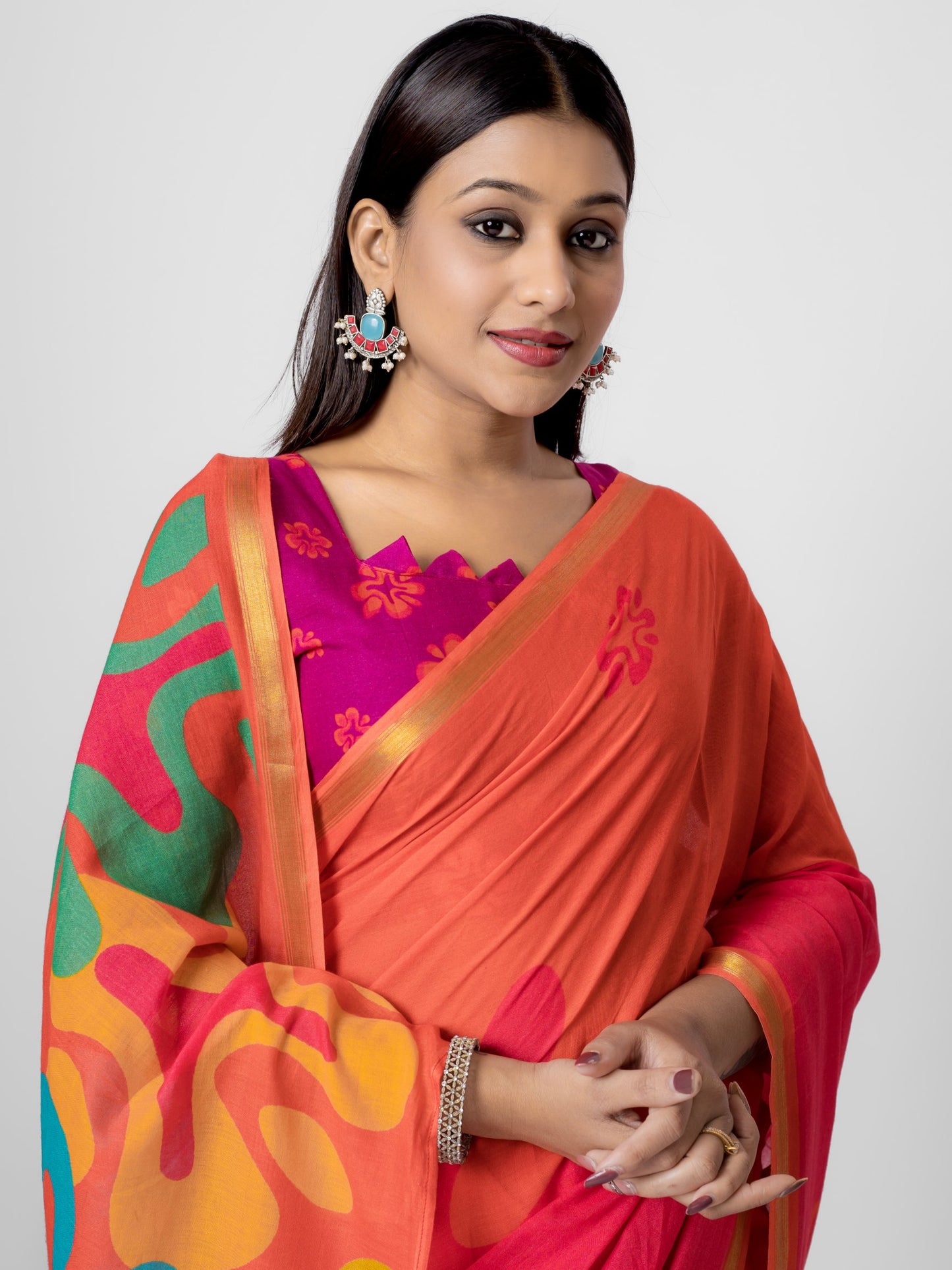 Crafted in Liva viscose mul-light Sarees