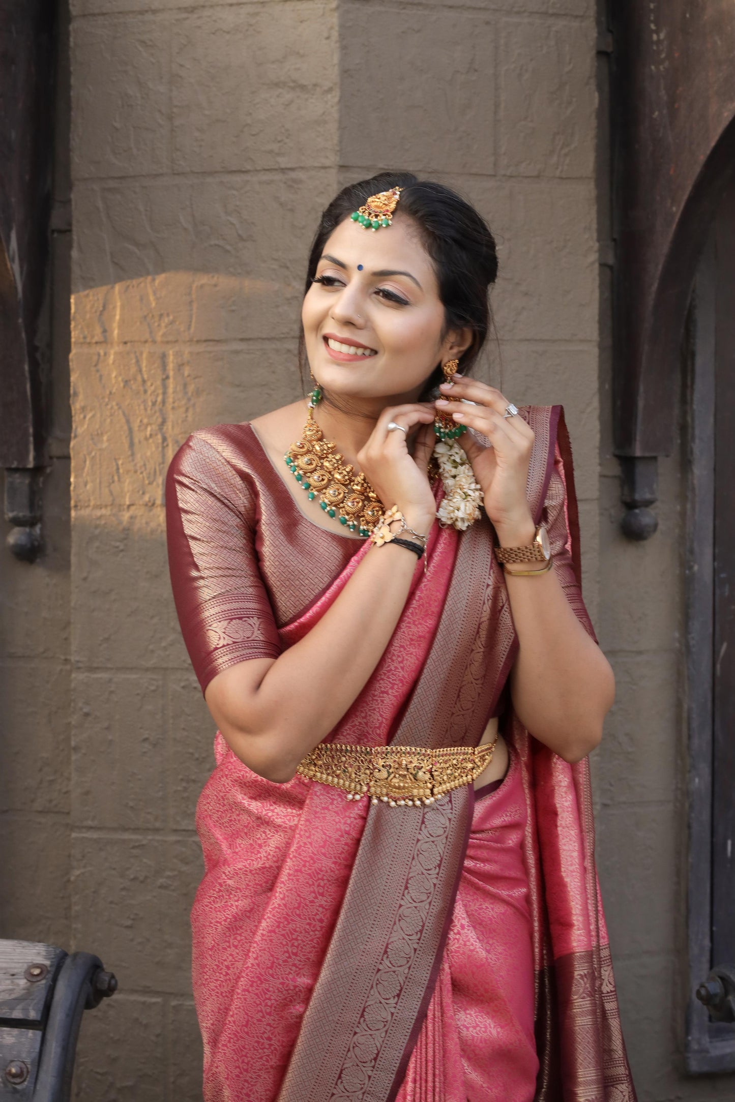 Soft Semi Kanchivaram Saree in Orange