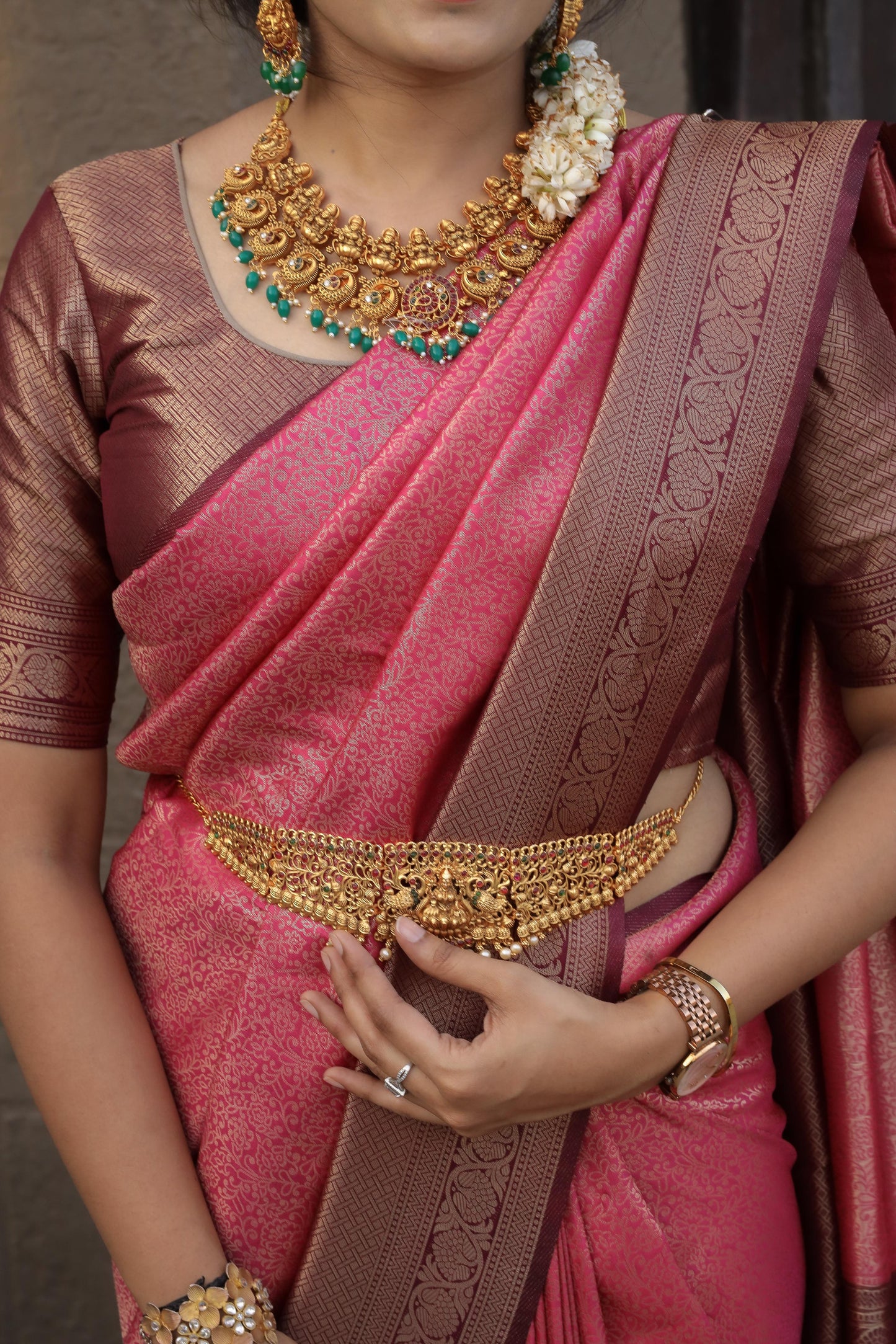 Soft Semi Kanchivaram Saree in Orange