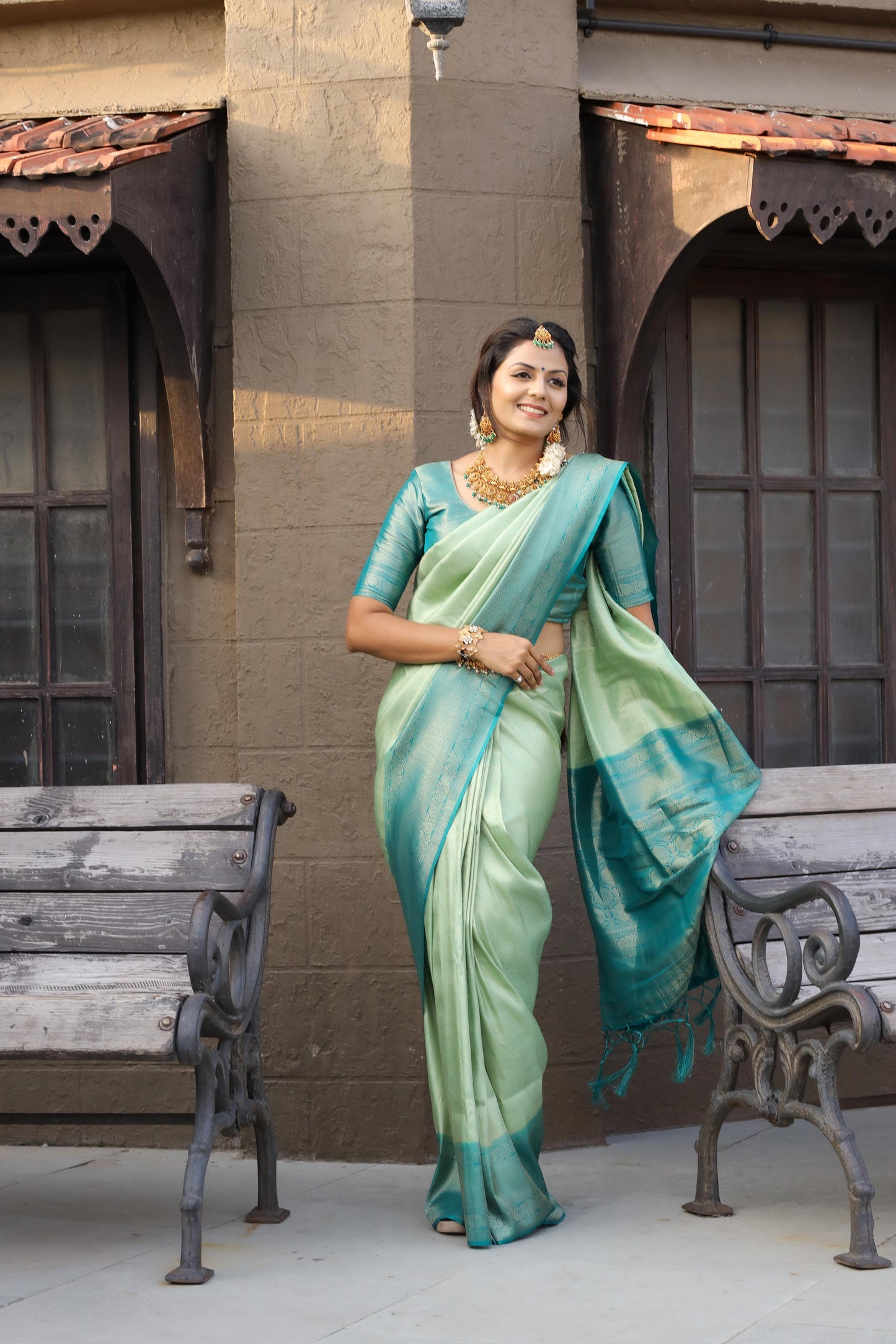Soft Semi Kanchivaram Saree in Orange