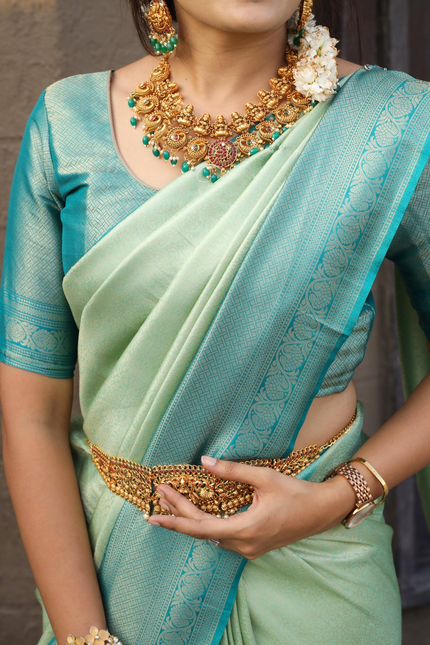 Soft Semi Kanchivaram Saree in Orange