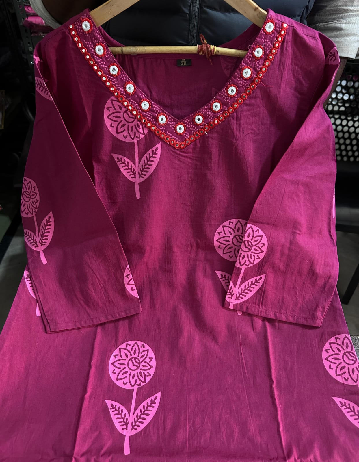 Pure Cotton Embroidery Kurti - with Cottan Pant & Dupatta