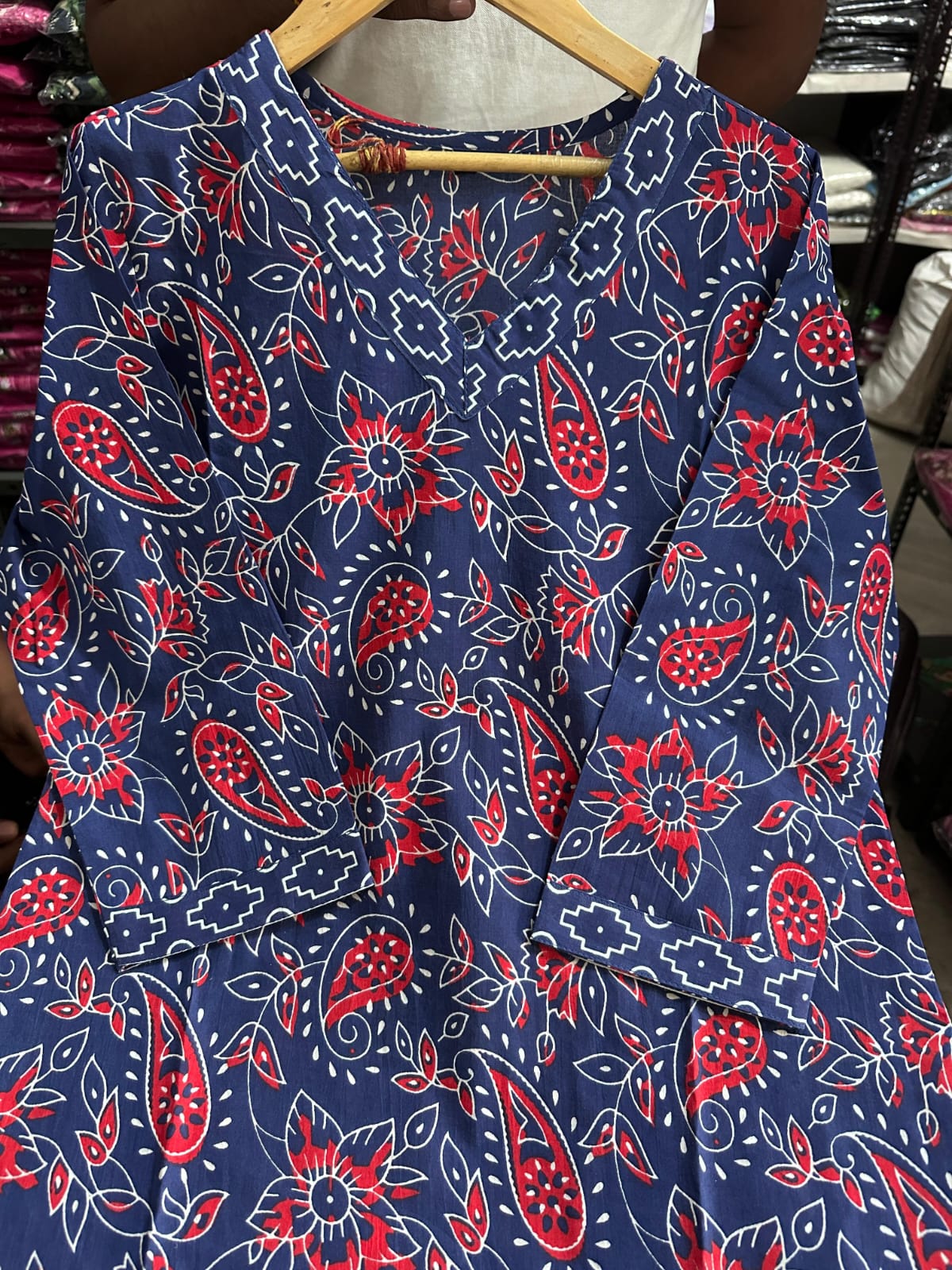 Pure Fine Heavy Cotton Kurti Pant with Dupatta.