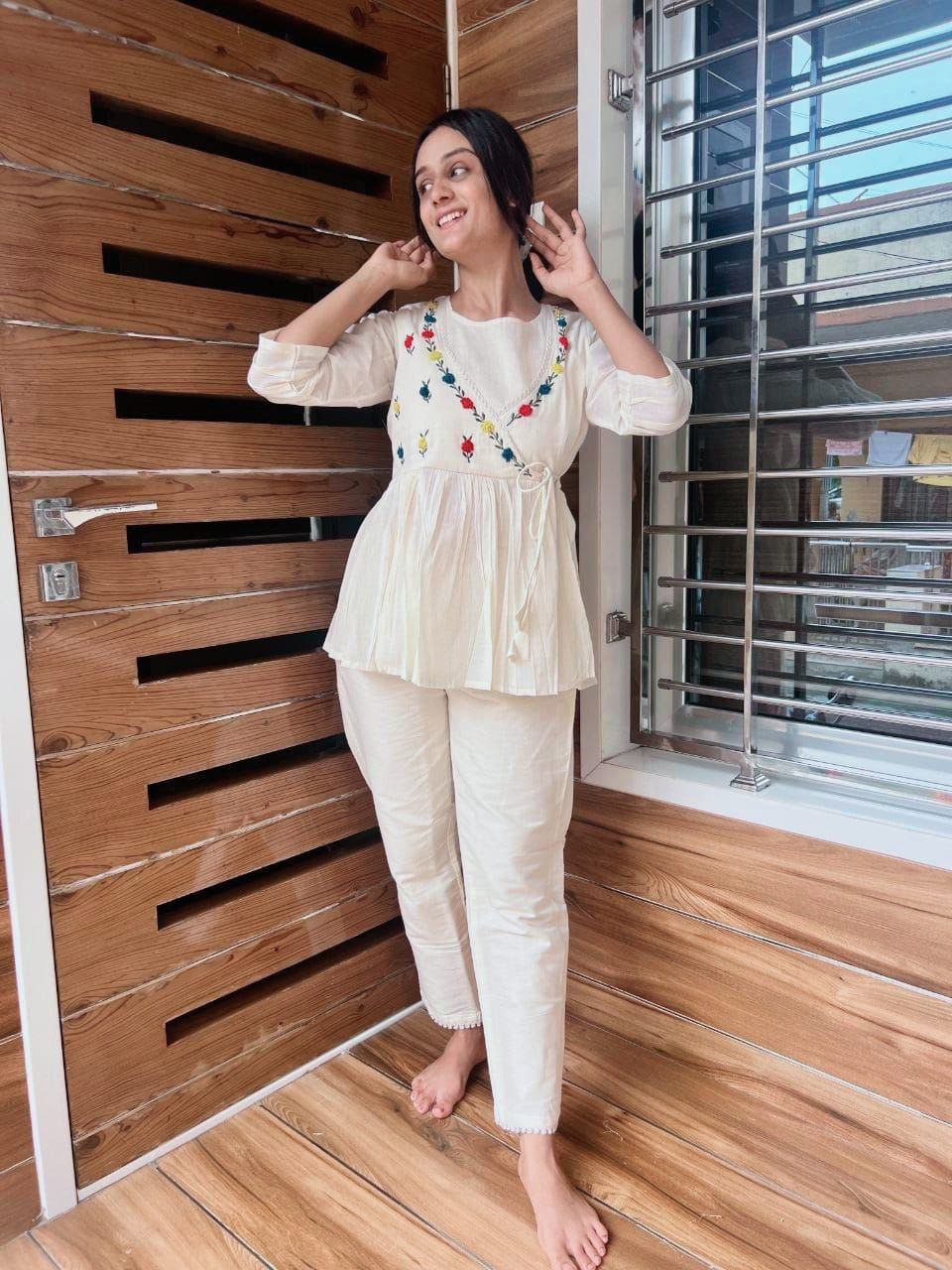 PURE COTTON FLEX ORIGINAL AARI WORK CO-ORD SET