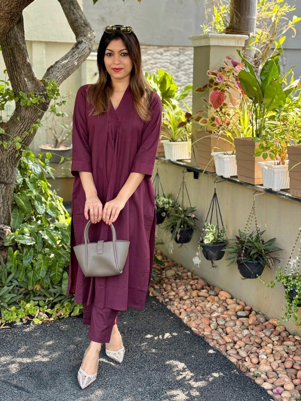 All-Day Comfort Plain Co-Ord Set in Pure Cotton