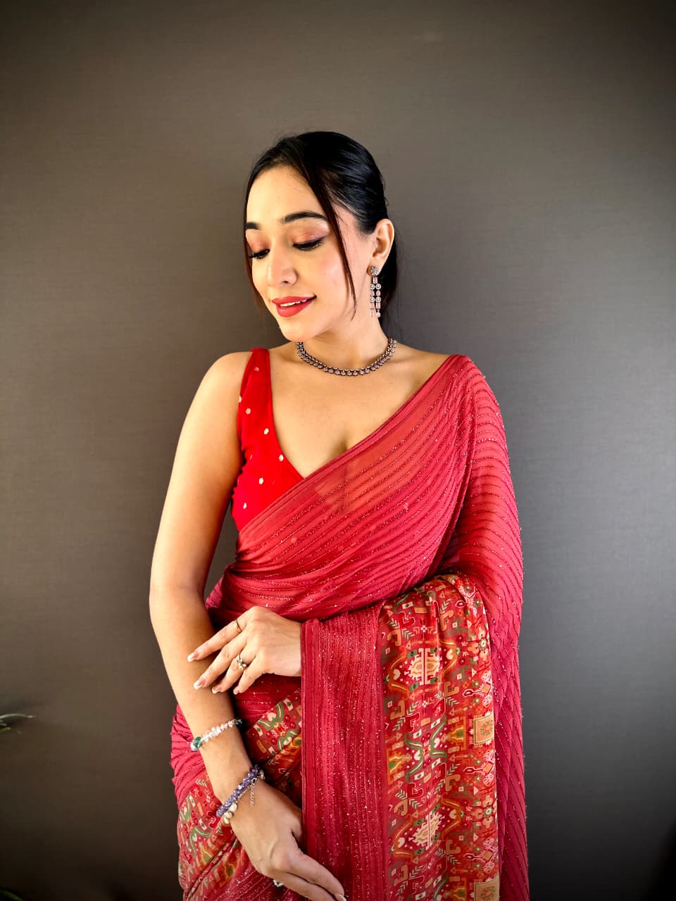 ROYAL RED HERITAGE – Designer Fancy Saree