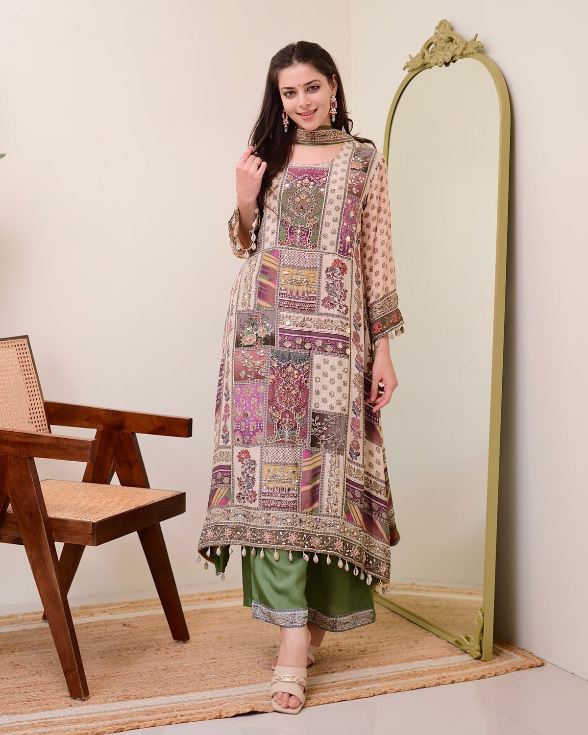 Timeless Grace in Patchwork Elegance