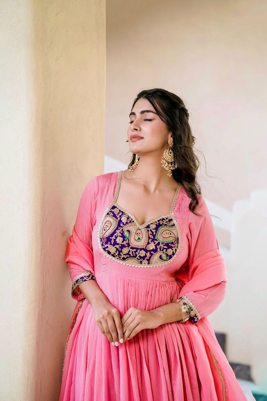 Party Wear Kurti Set - Pretty in Pink