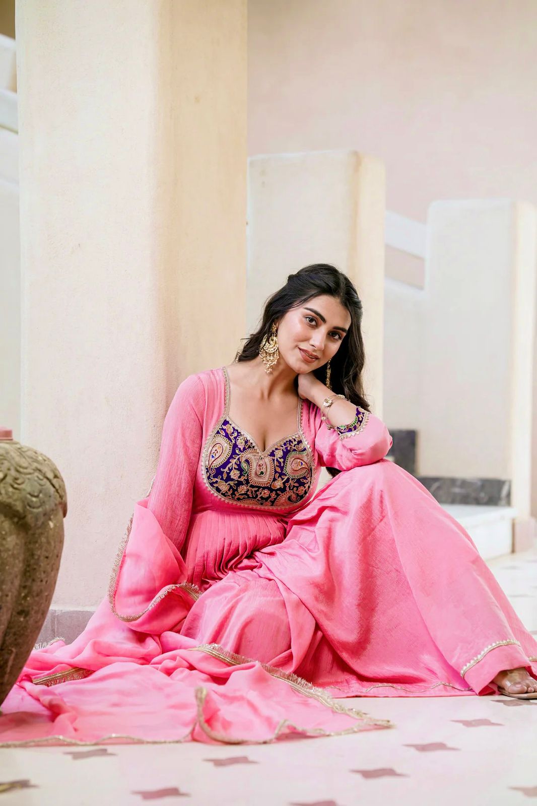 Party Wear Kurti Set - Pretty in Pink