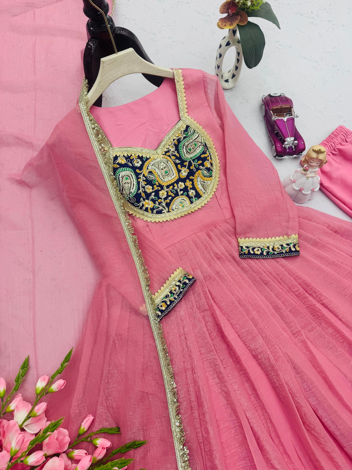 Party Wear Kurti Set - Pretty in Pink