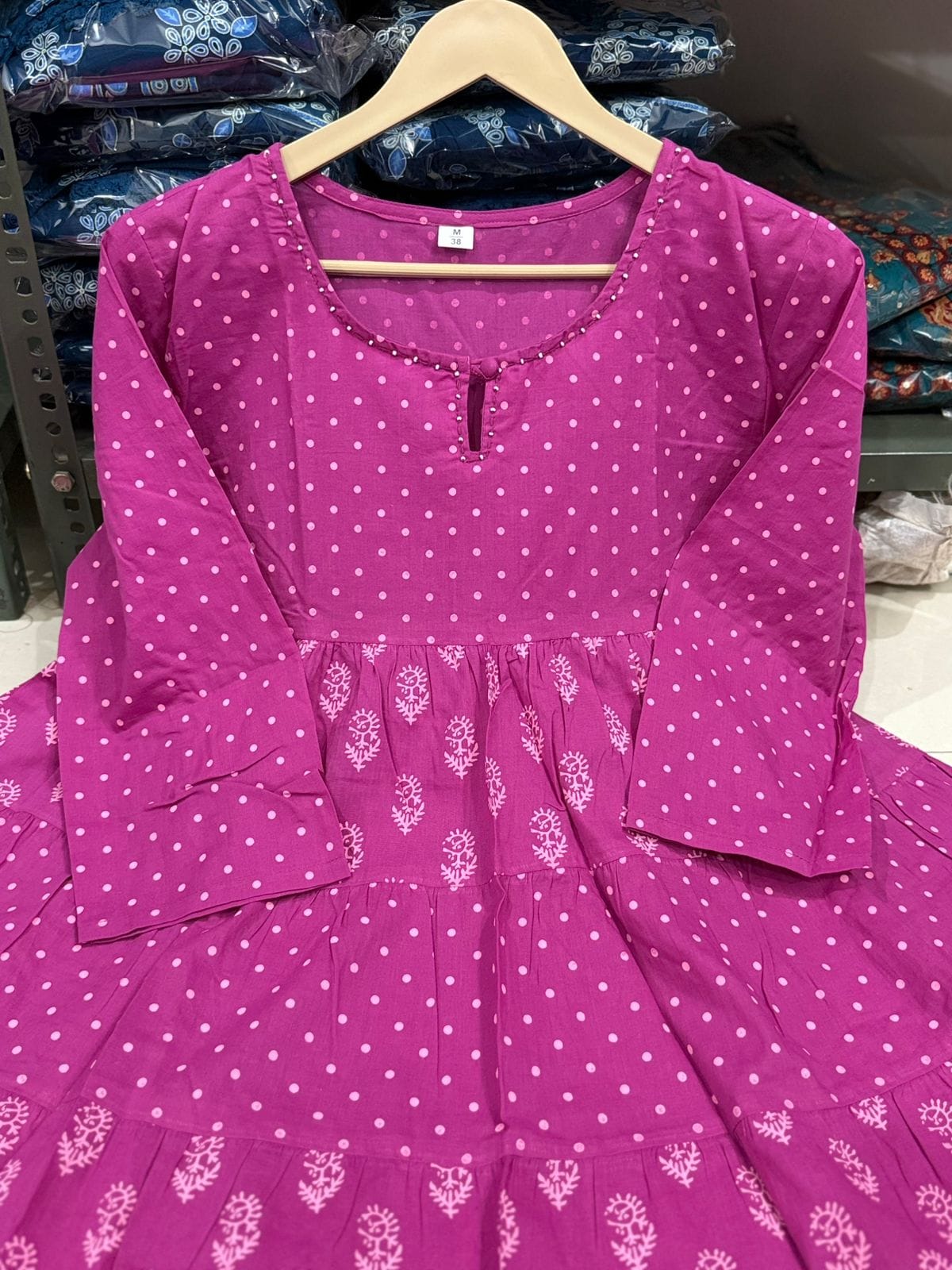 Deep Plum Anarkali Kurti