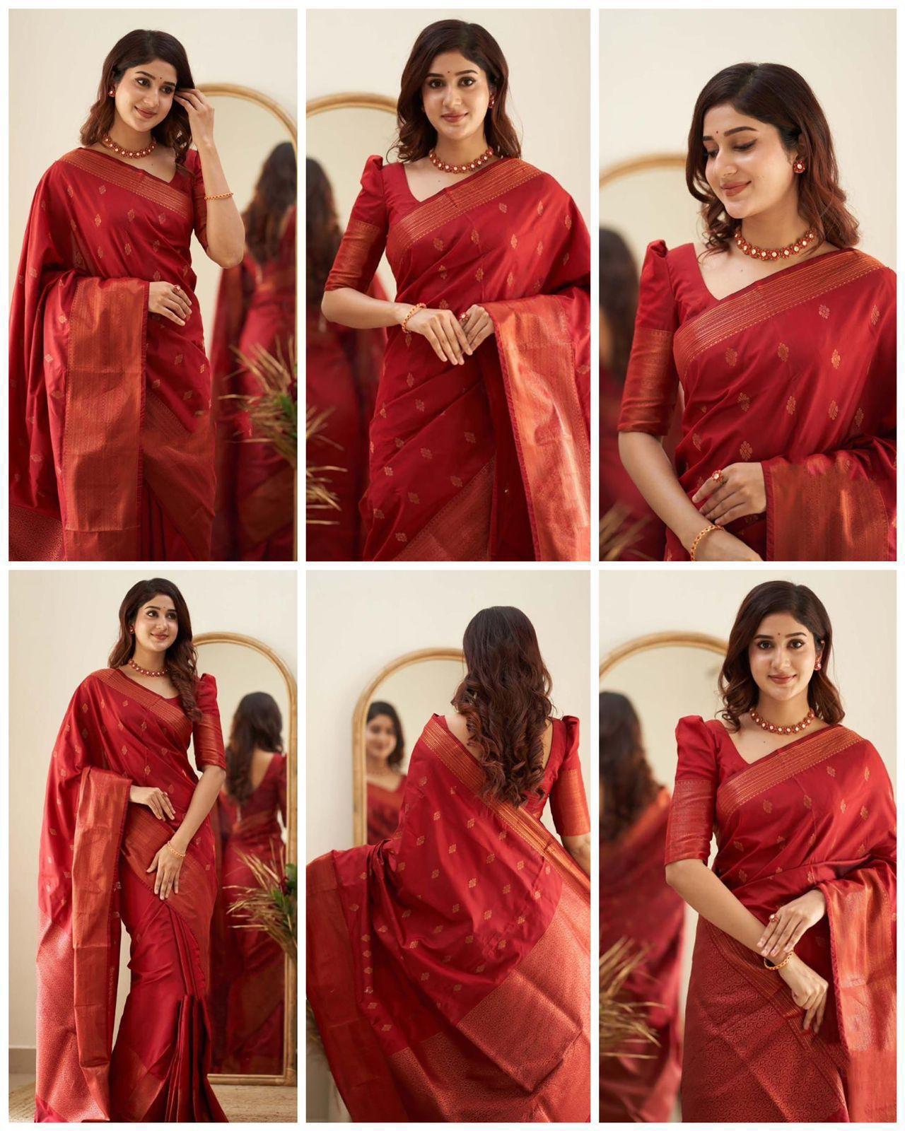 Lichi Silk Saree in Multiple Royal Shades.