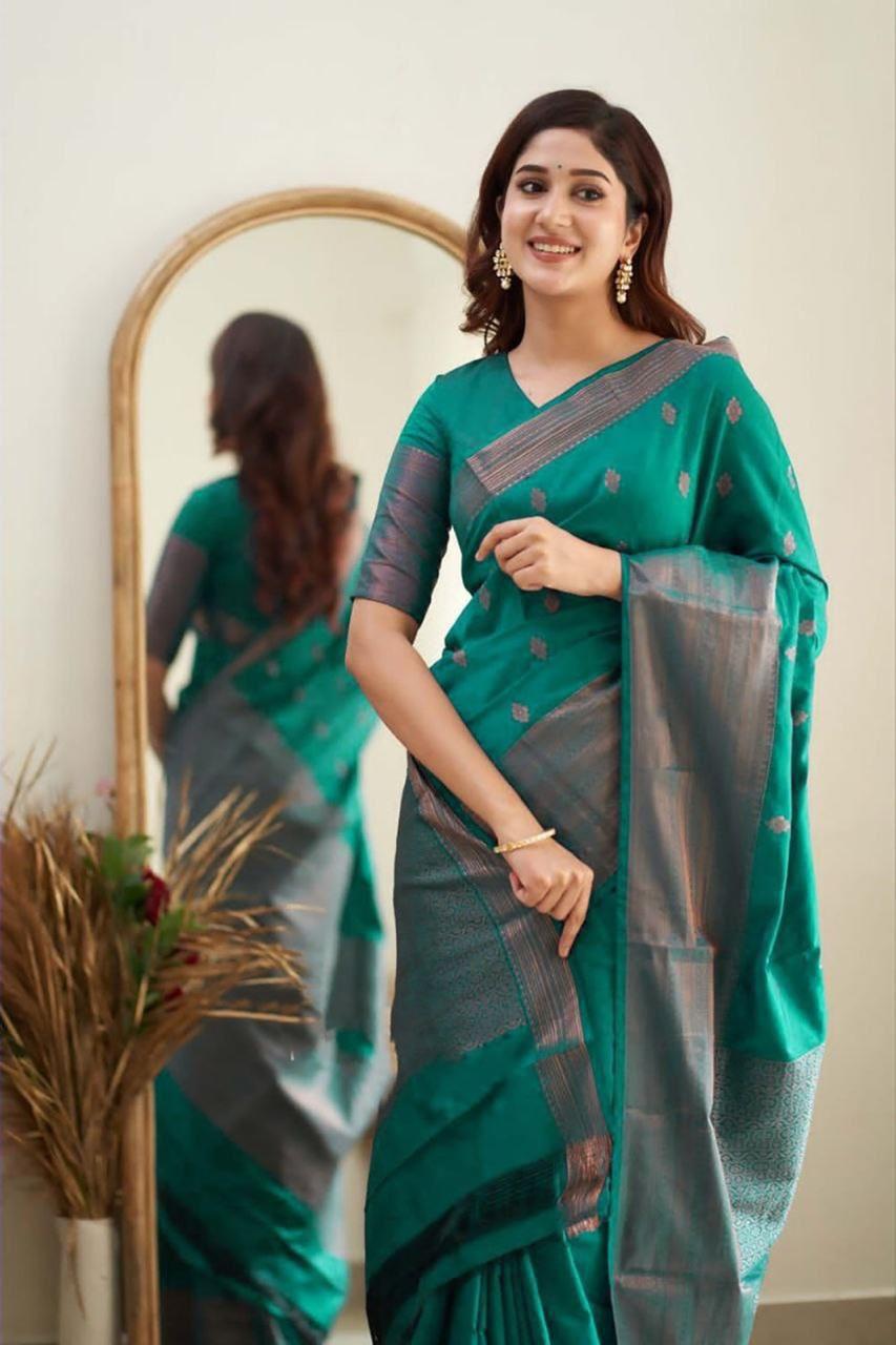 Lichi Silk Saree in Multiple Royal Shades.