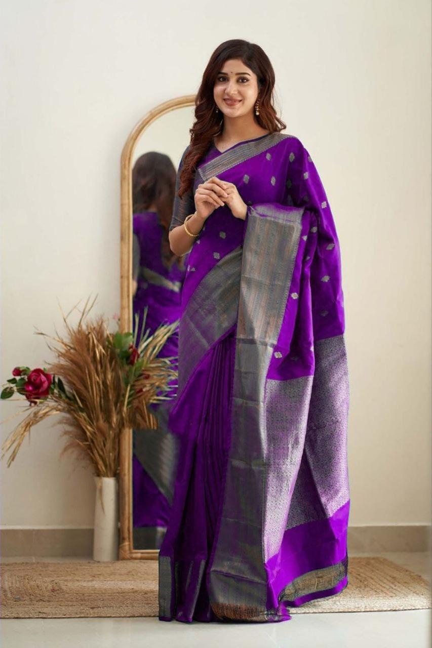 Lichi Silk Saree in Multiple Royal Shades.