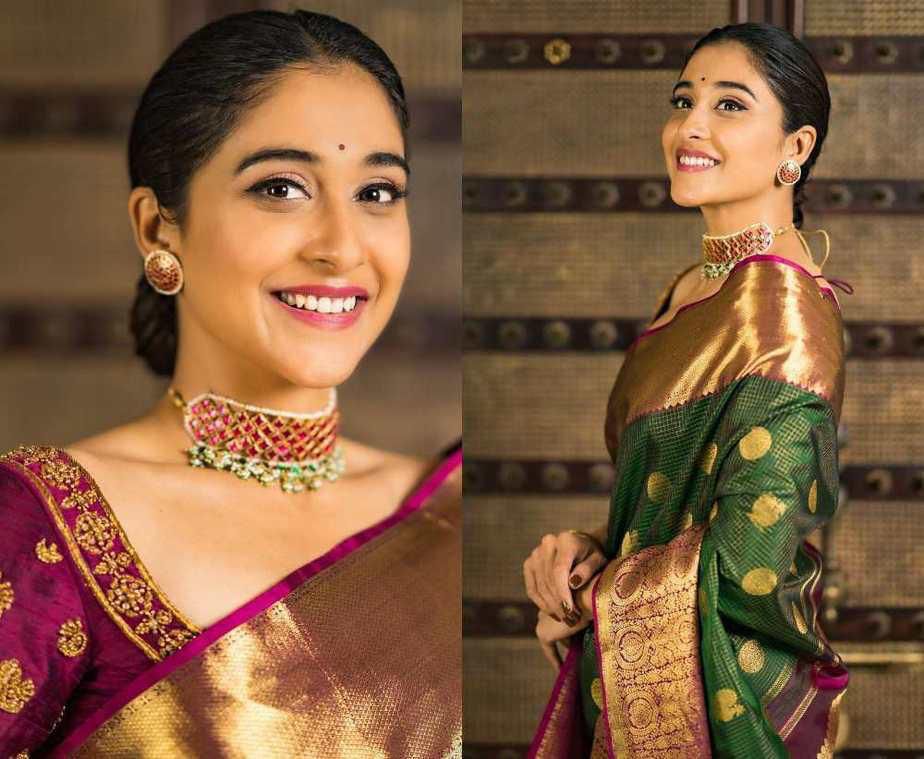 Majestic Green Soft Lichi Silk Saree with Jacquard Weaving