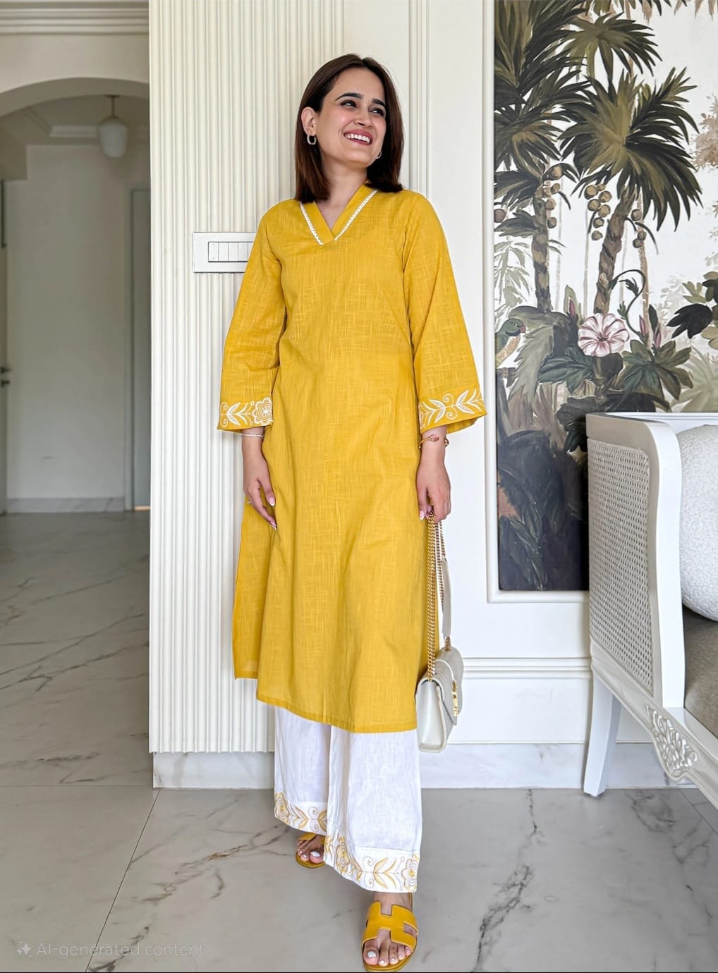 Elegant Sunshine Kurti Set