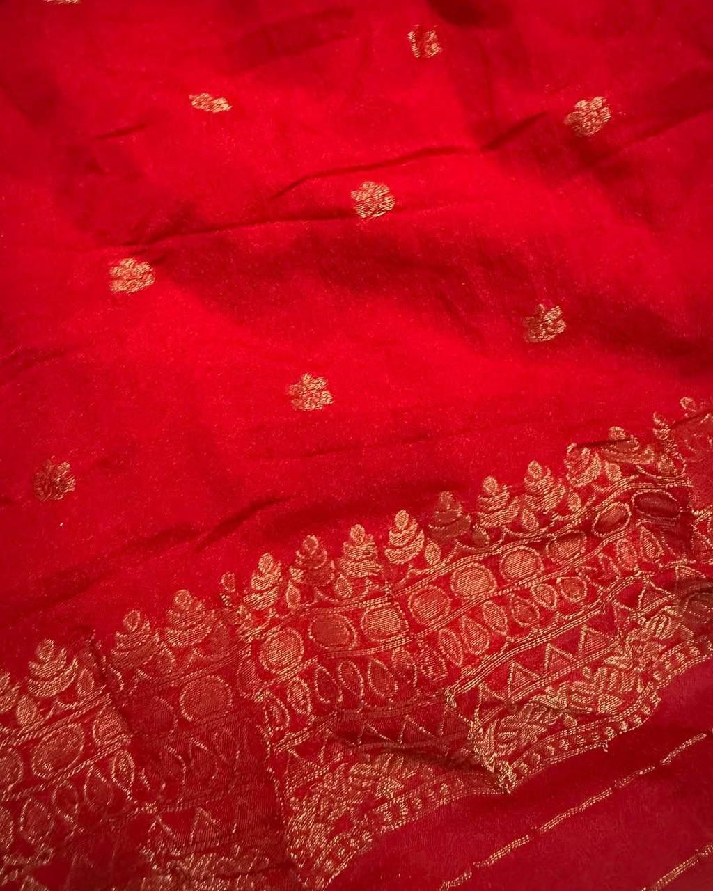 Hand-Dyed Georgette Saree.