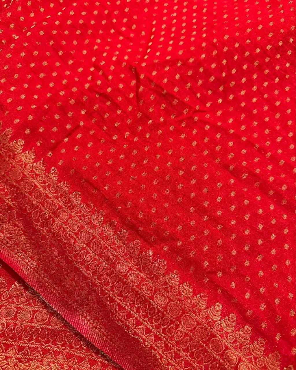 Hand-Dyed Georgette Saree.