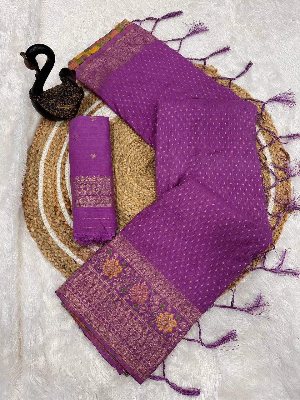 Hand-Dyed Georgette Saree.