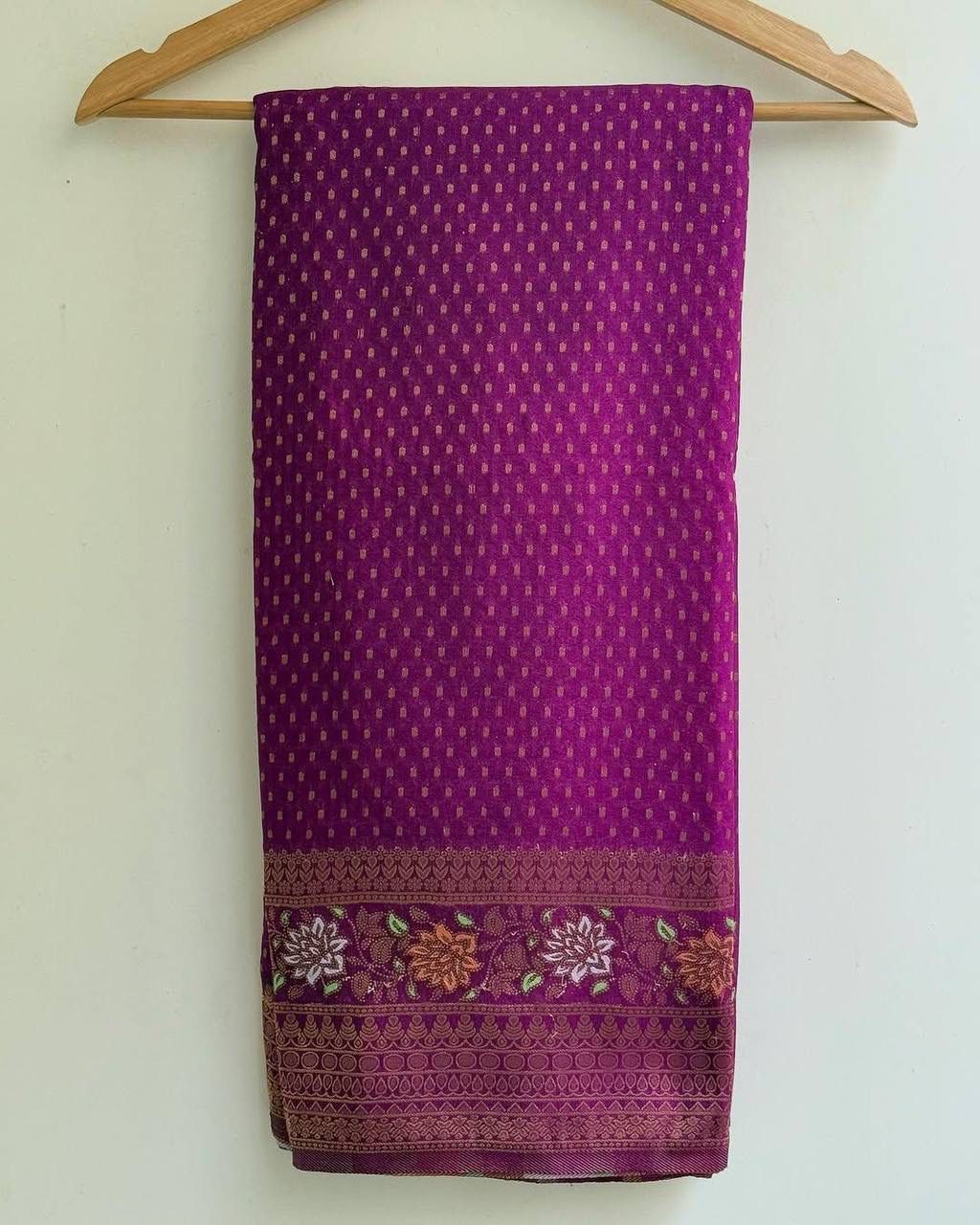 Hand-Dyed Georgette Saree.