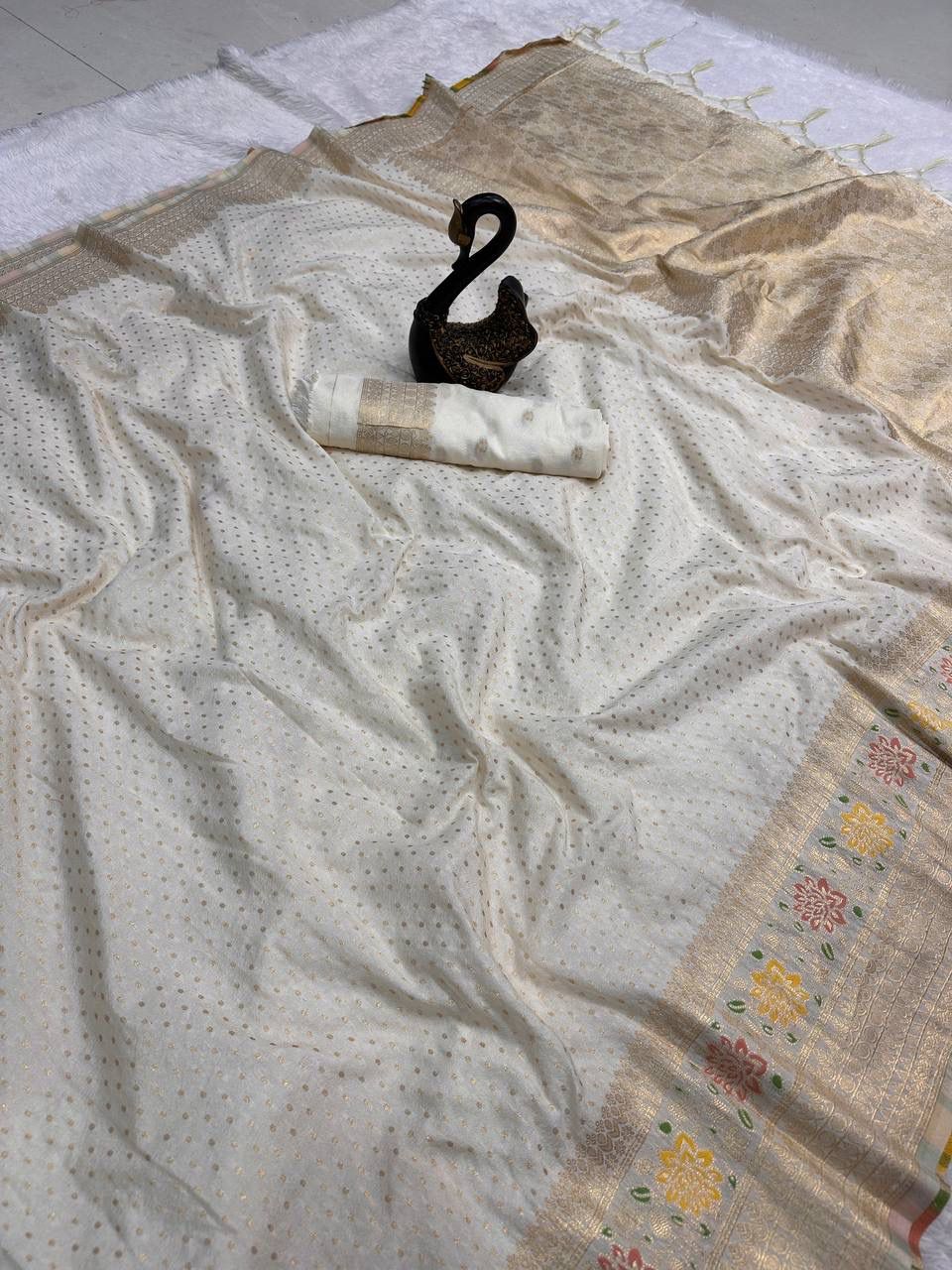 Hand-Dyed Georgette Saree.