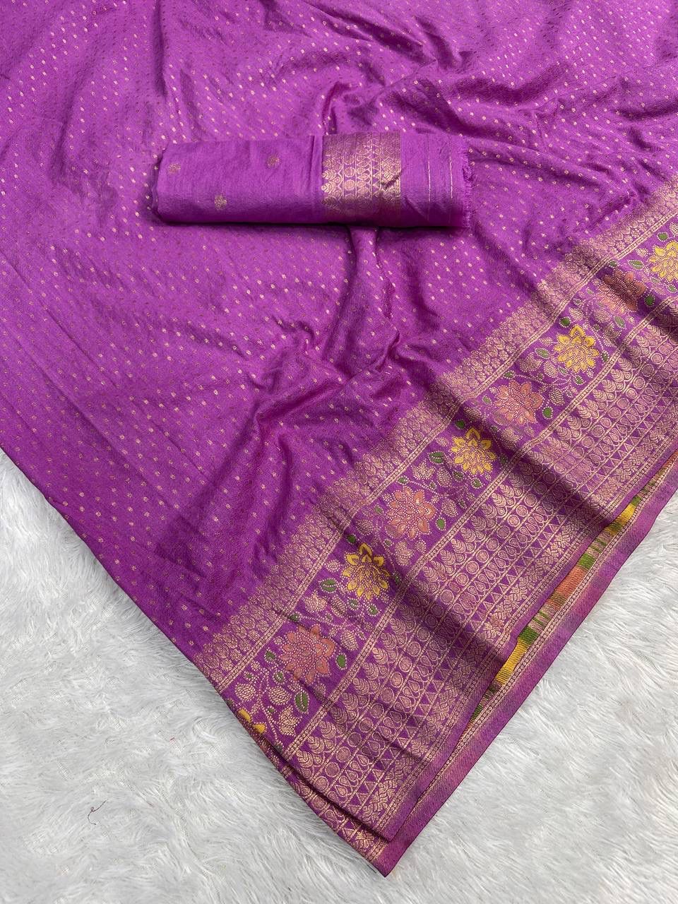 Hand-Dyed Georgette Saree.