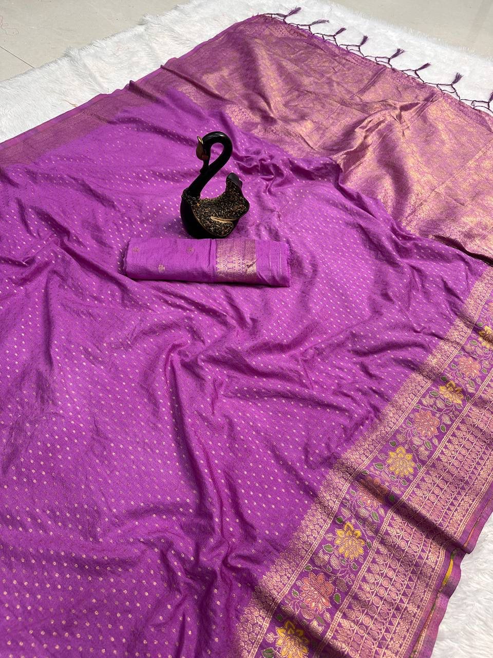Hand-Dyed Georgette Saree.