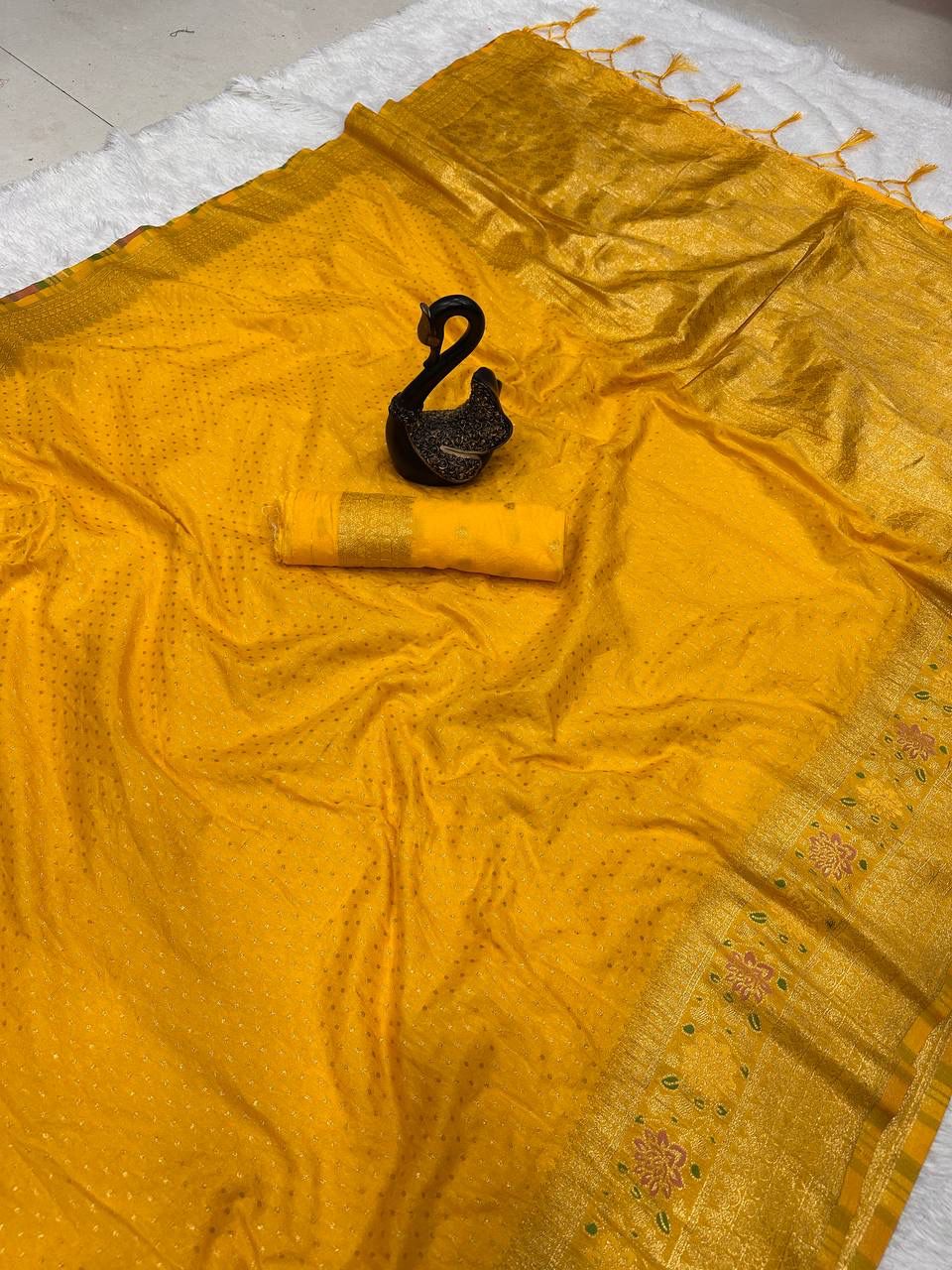 Hand-Dyed Georgette Saree.