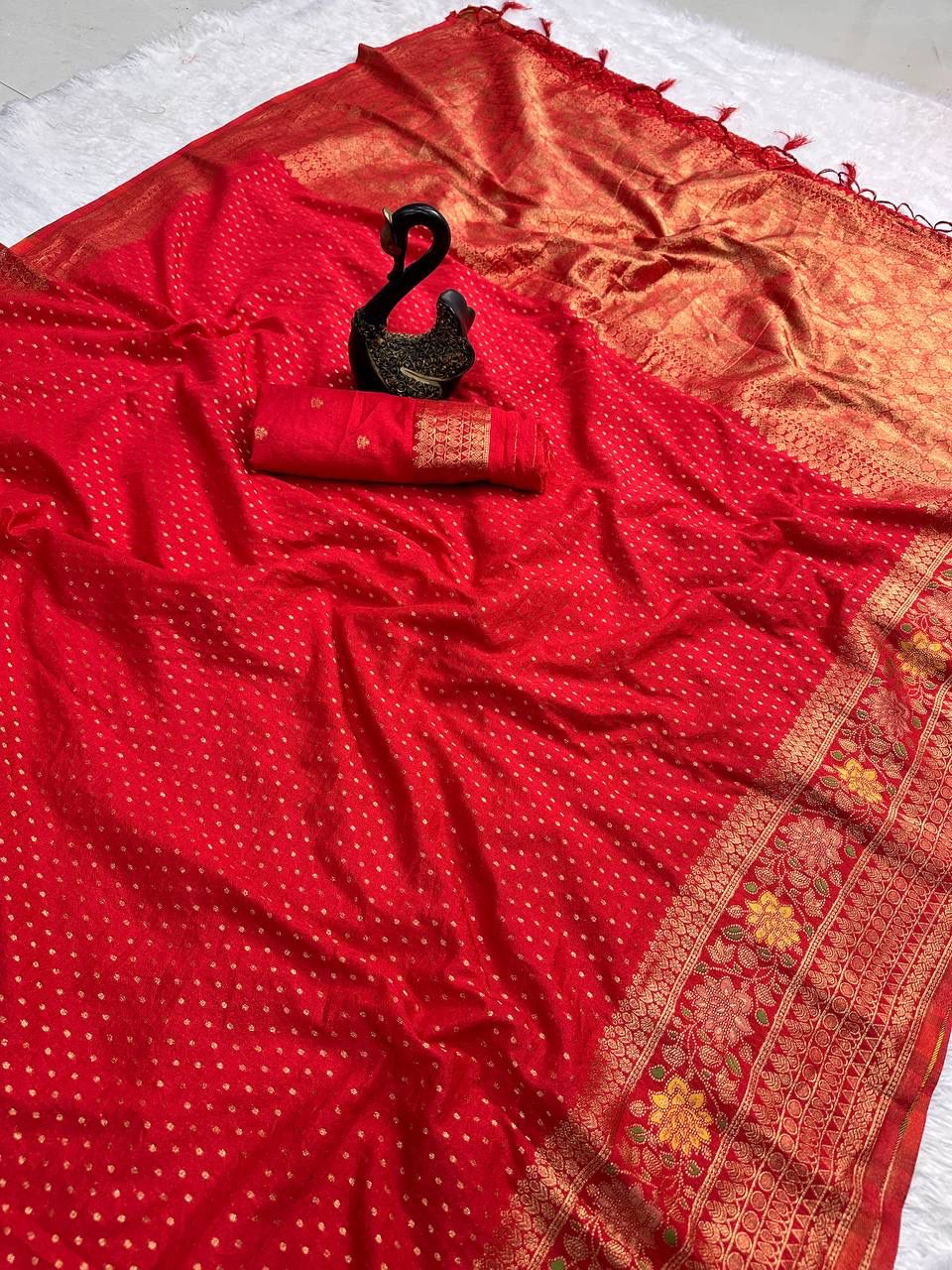 Hand-Dyed Georgette Saree.