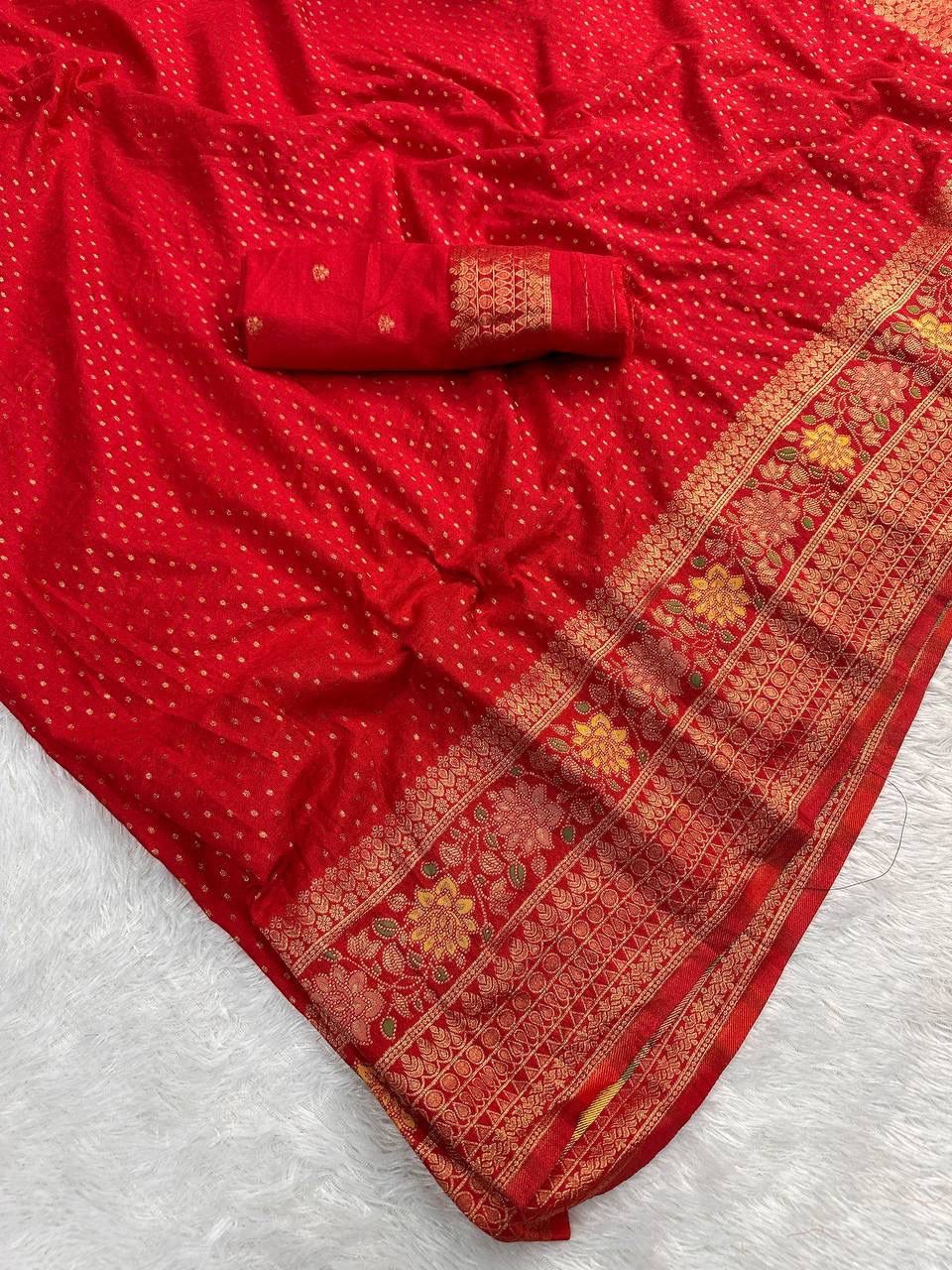 Hand-Dyed Georgette Saree.