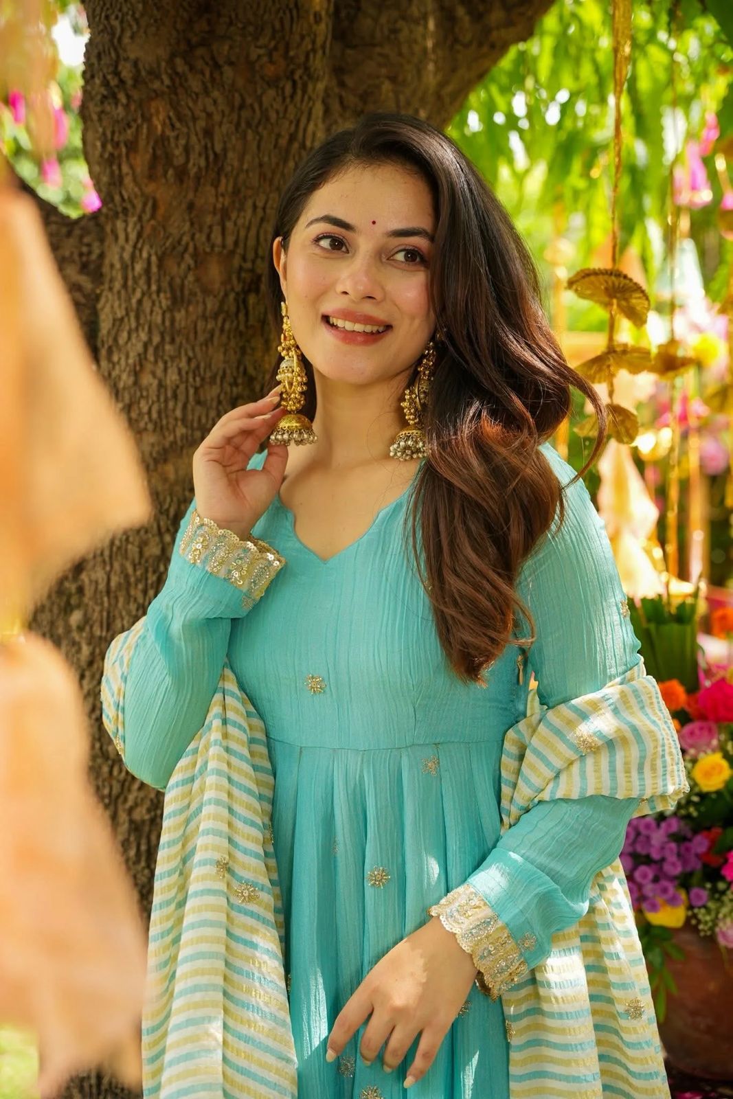 Graceful Georgette Gown Set.