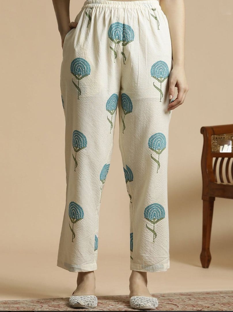 Premium Embroidered Kurta Palazzo Set.