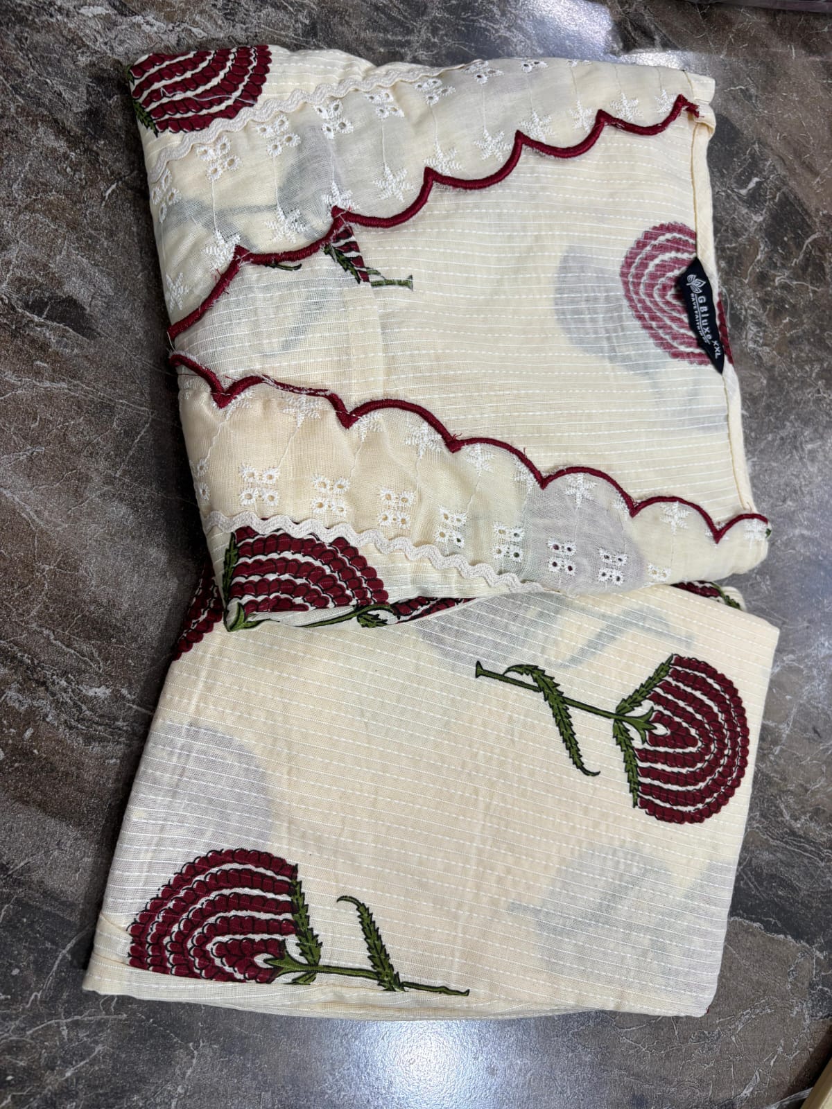 Premium Embroidered Kurta Palazzo Set.