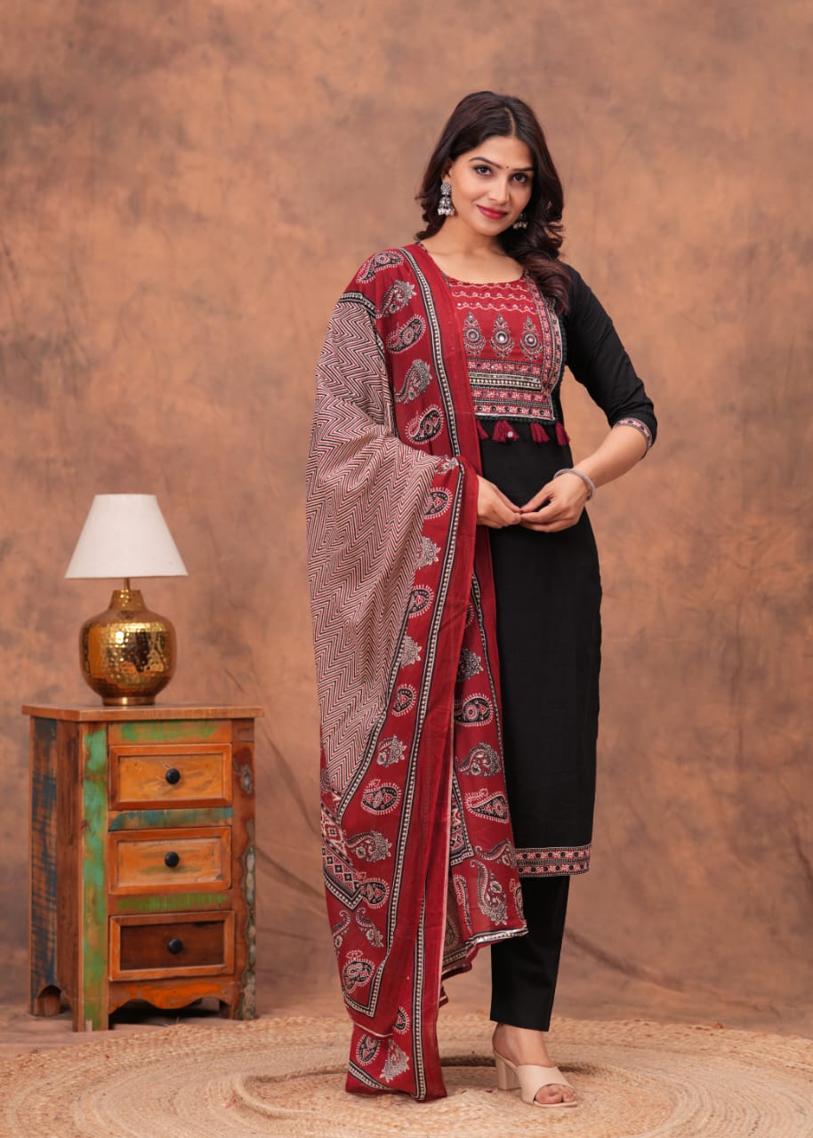 Ethnic Elegance with a Modern Touch.