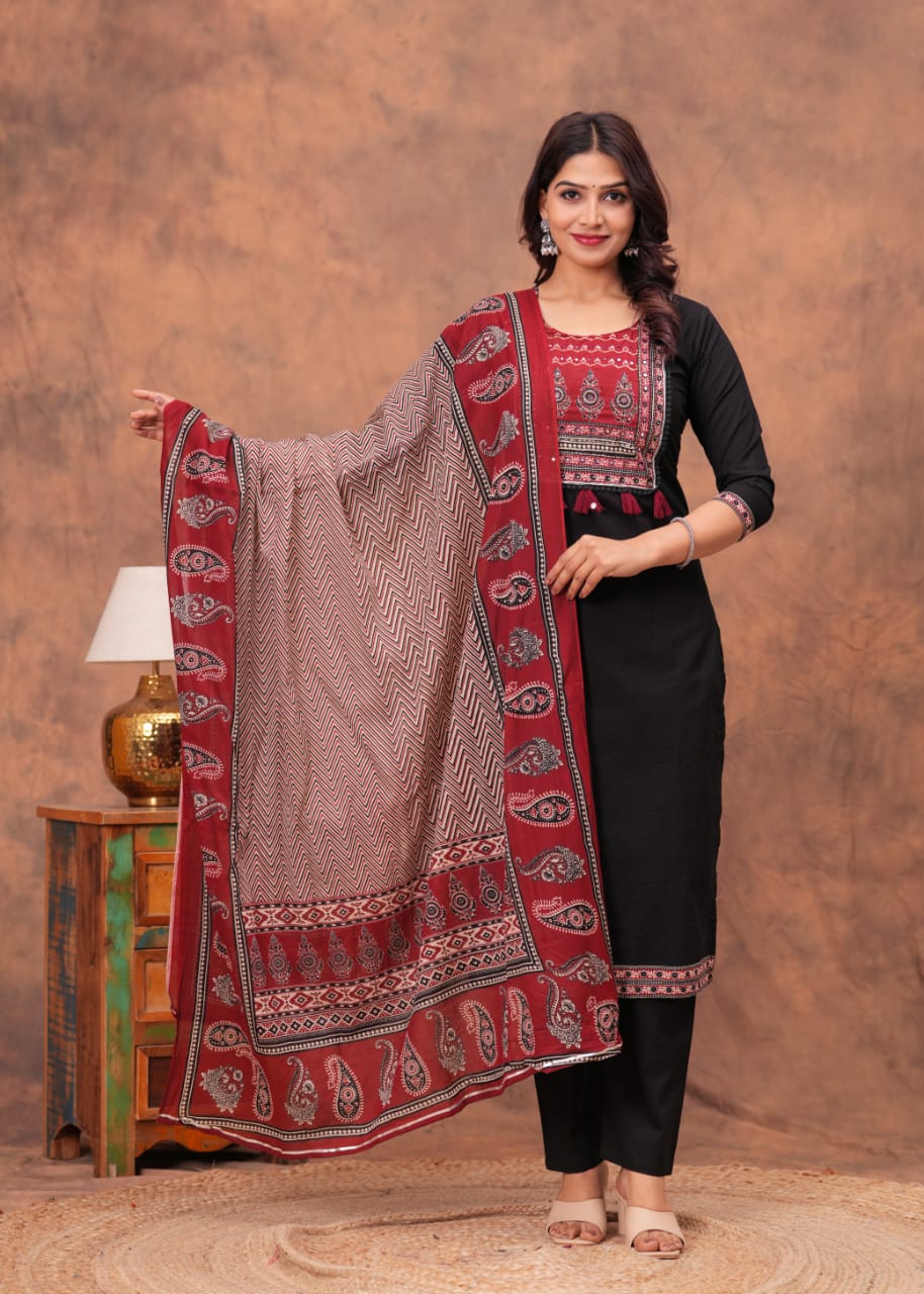 Ethnic Elegance with a Modern Touch.