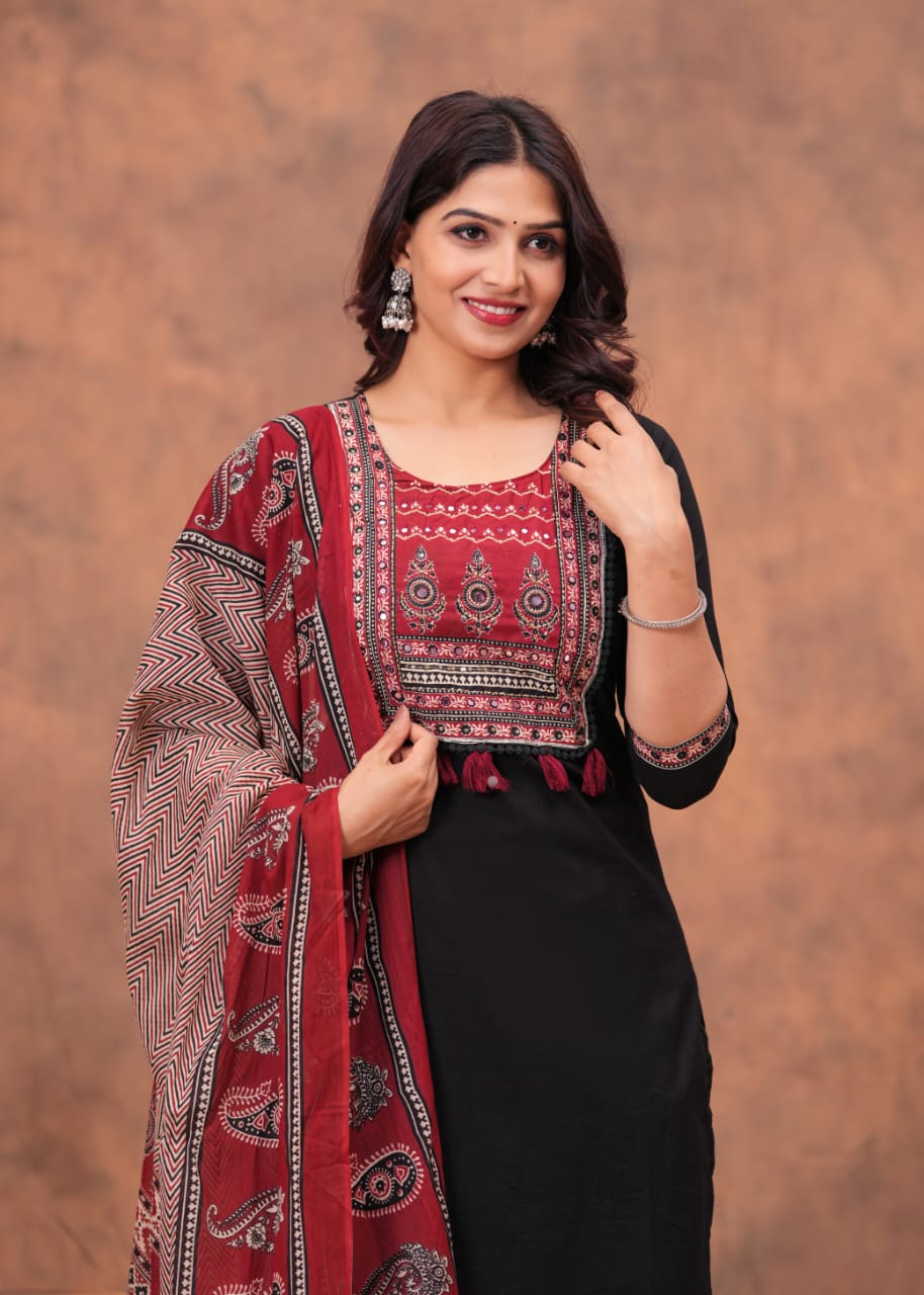 Ethnic Elegance with a Modern Touch.