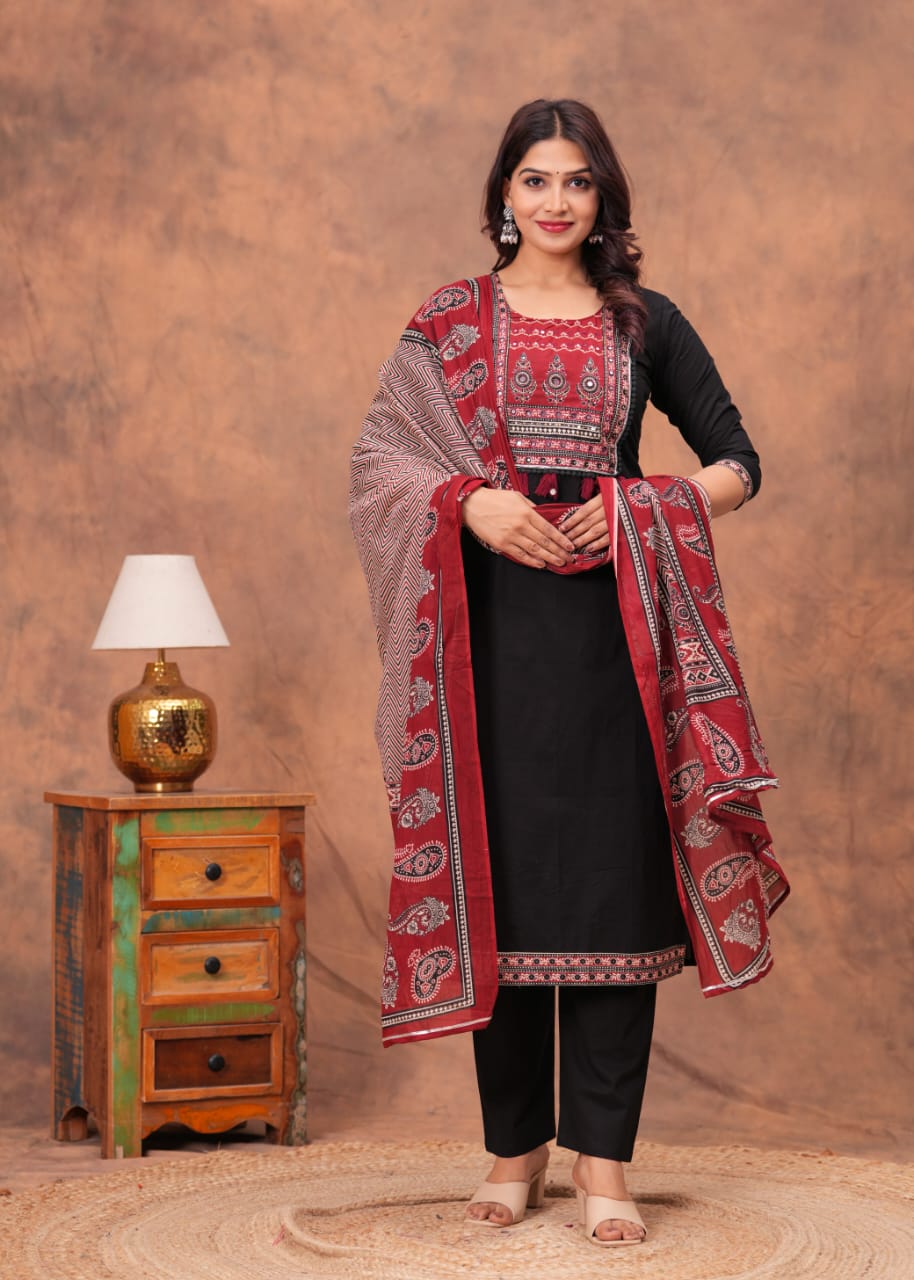 Ethnic Elegance with a Modern Touch.