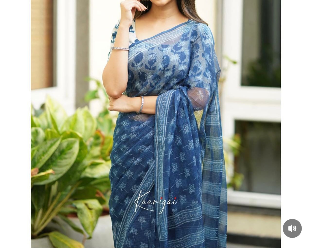 Elegant Kota Doriya Saree with Digital Print & Running Blouse.