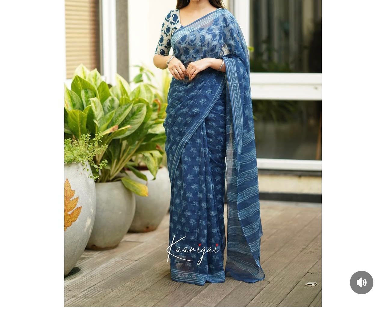Elegant Kota Doriya Saree with Digital Print & Running Blouse.