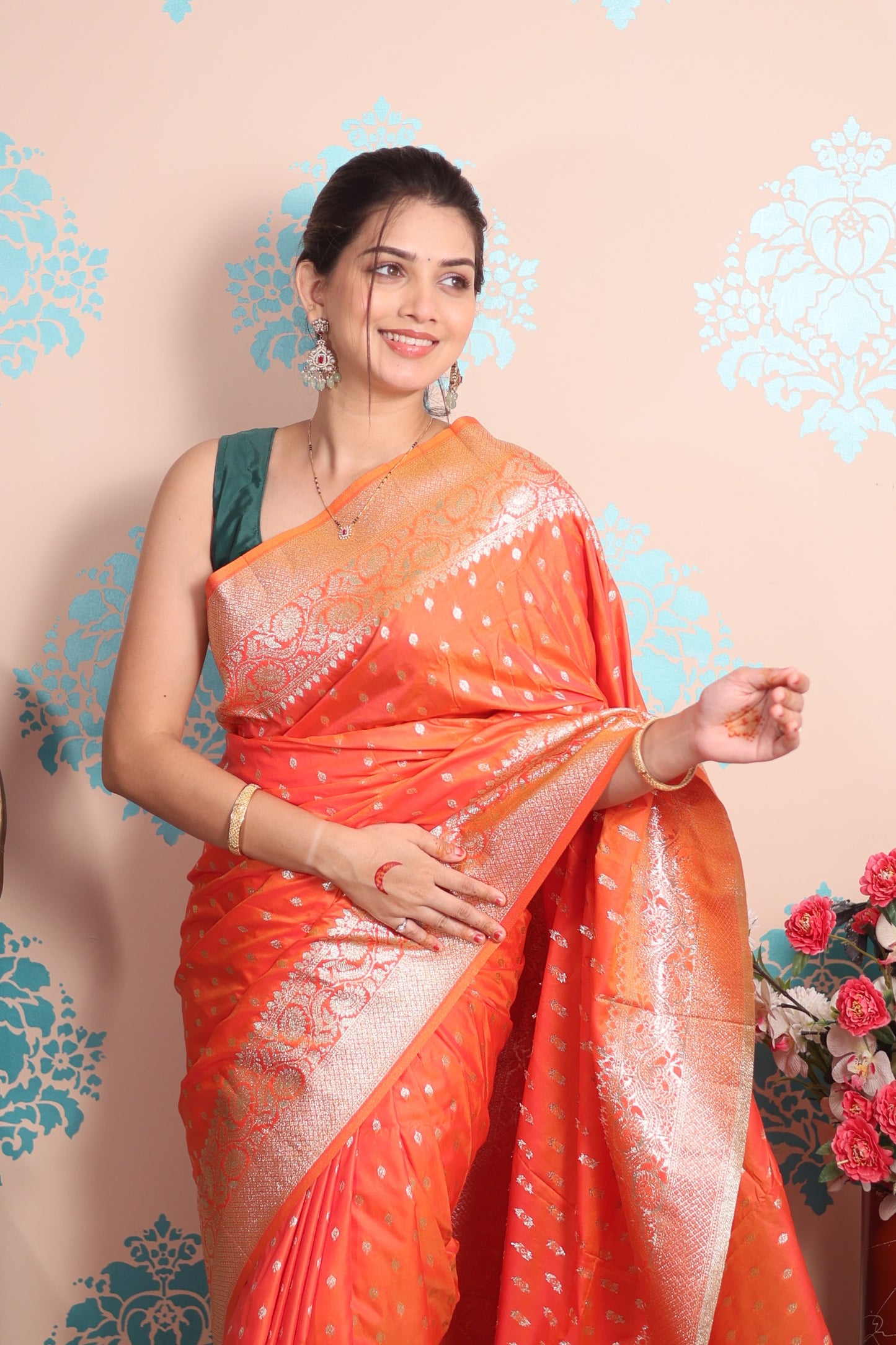 Banarasi Silk Saree Collection – with Golden Zari Work.