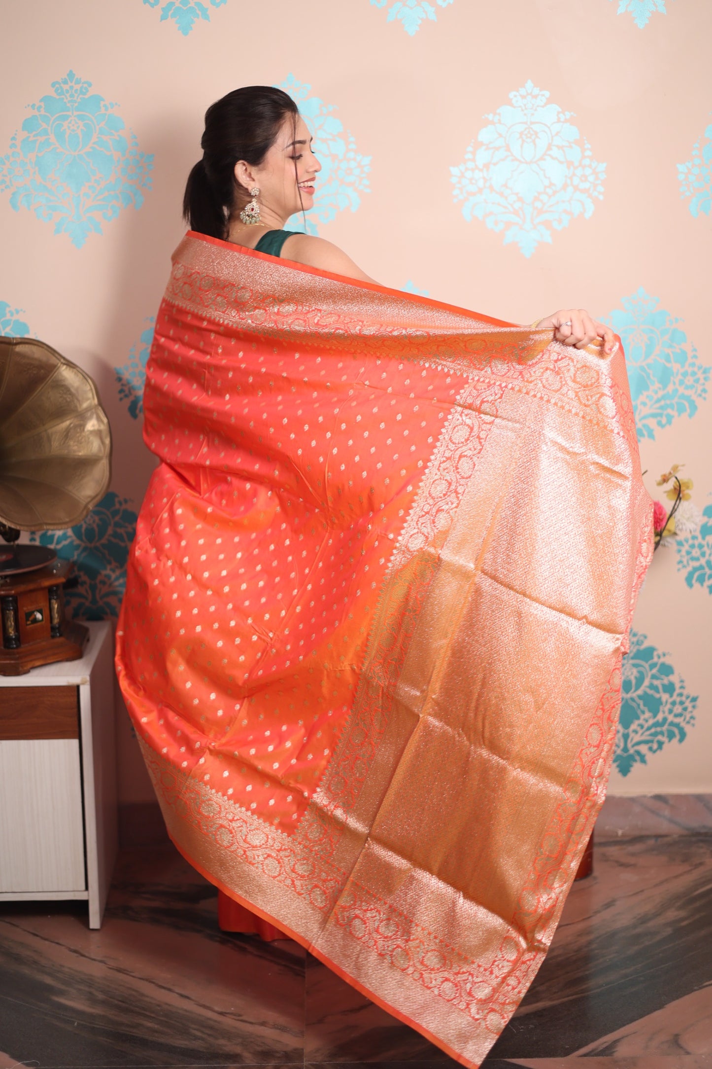 Banarasi Silk Saree Collection – with Golden Zari Work.