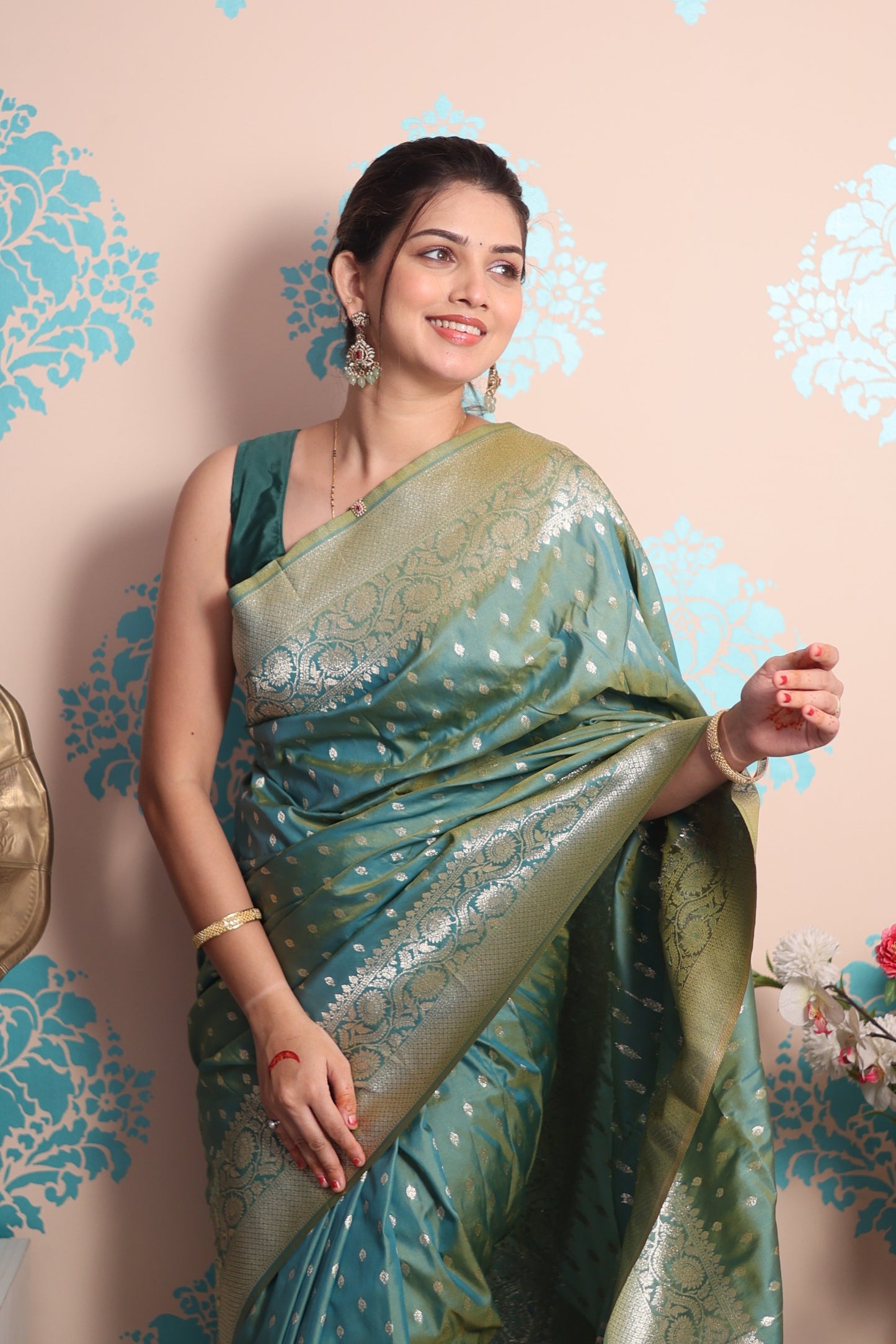 Banarasi Silk Saree Collection – with Golden Zari Work.