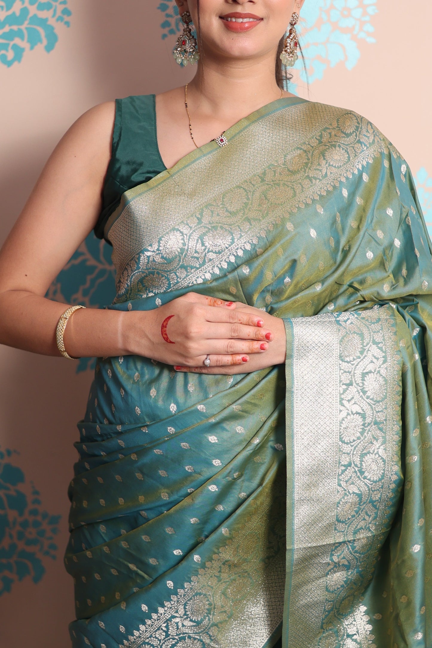 Banarasi Silk Saree Collection – with Golden Zari Work.