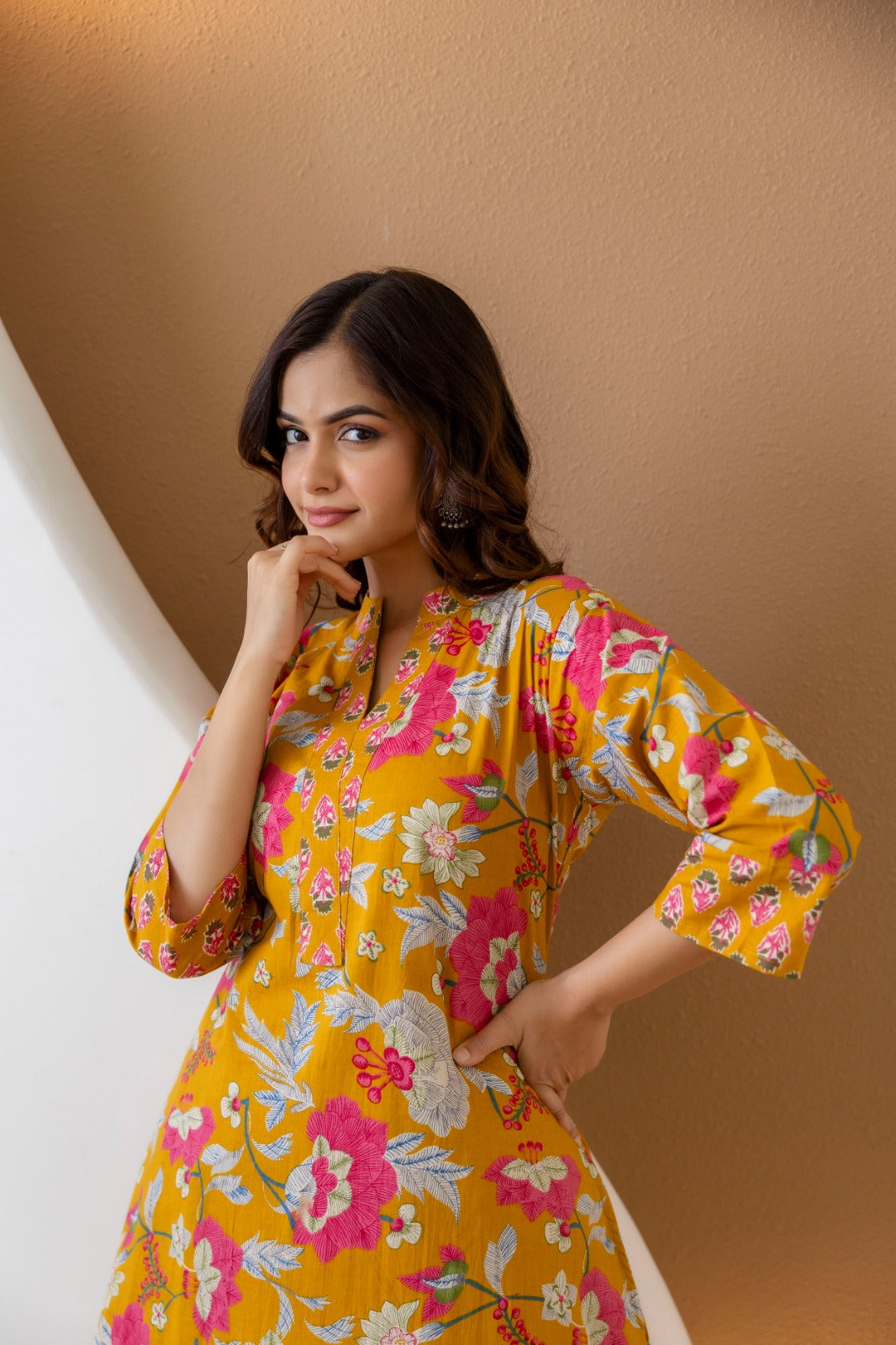 Exclusive Designer Jaipuri Printed Cotton Top-Bottom Set.