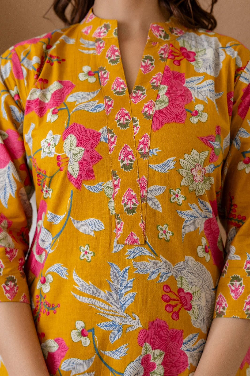 Exclusive Designer Jaipuri Printed Cotton Top-Bottom Set.