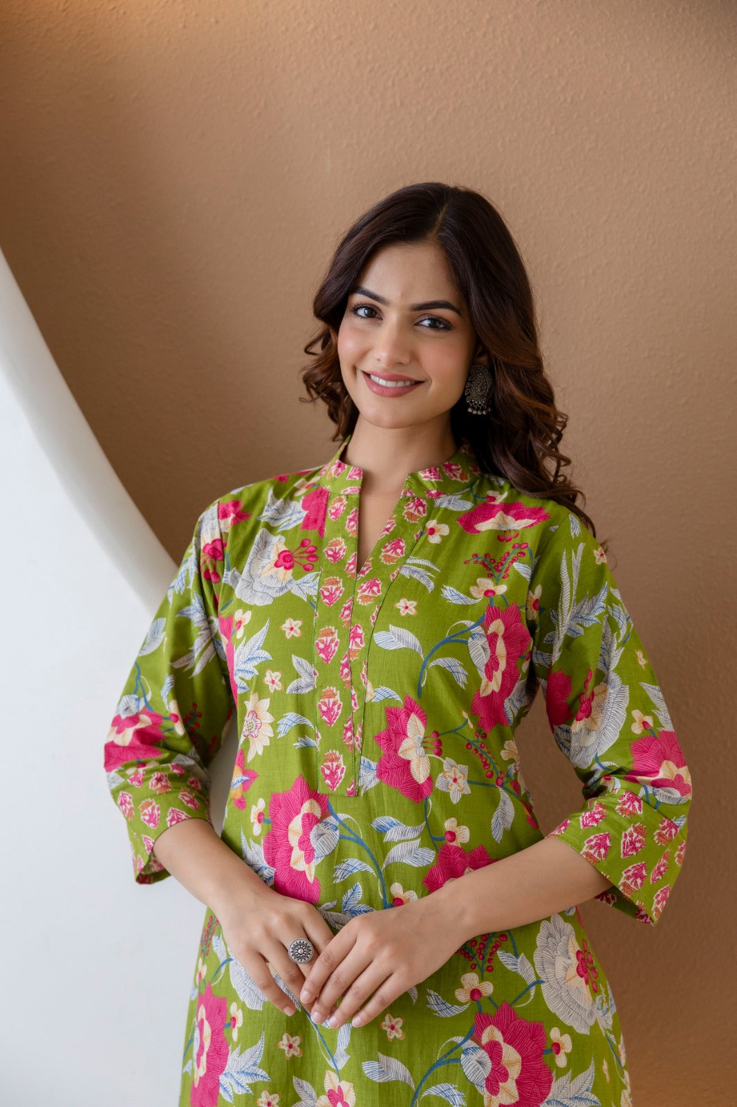 Exclusive Designer Jaipuri Printed Cotton Top-Bottom Set.