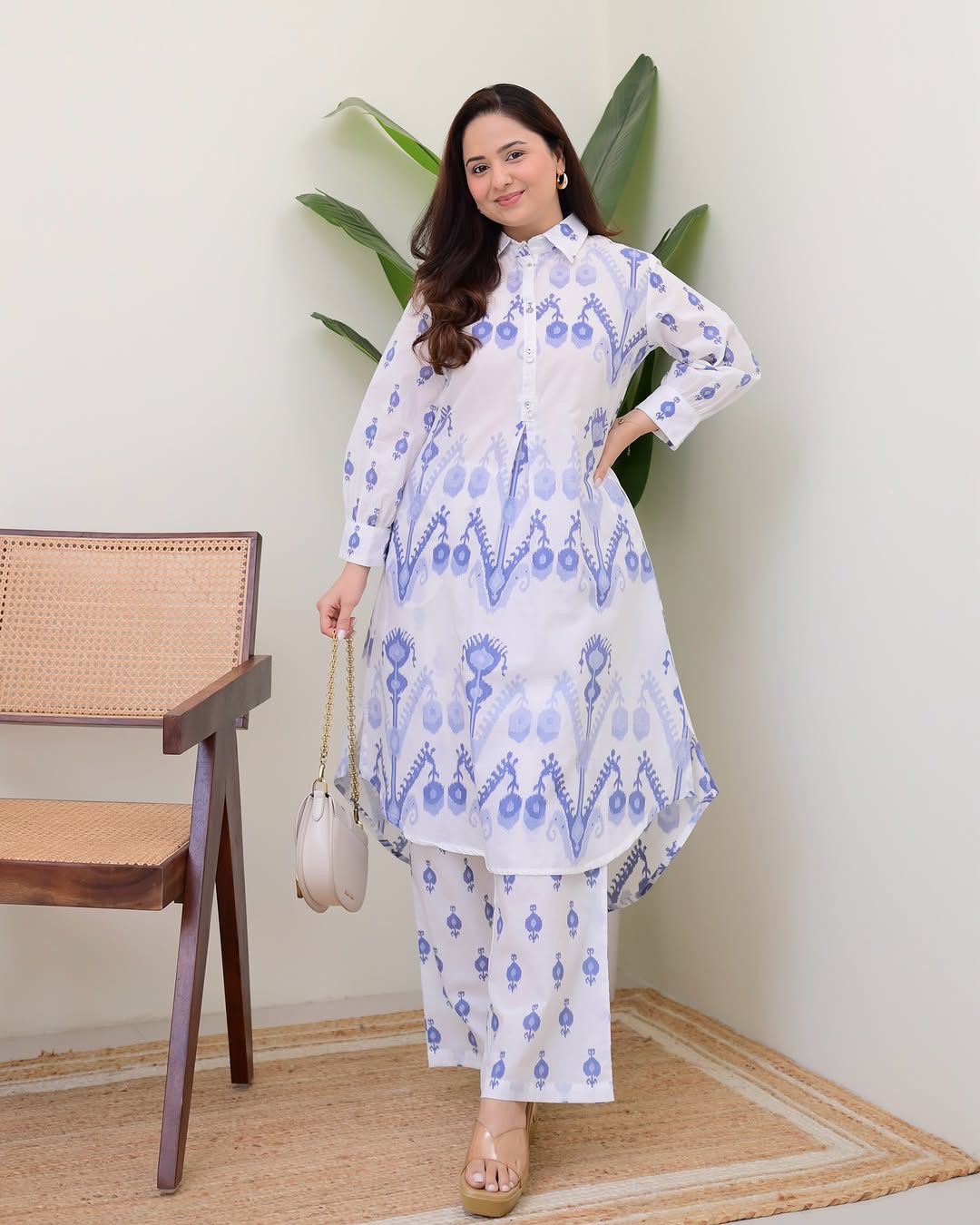New Latest Beautiful Premium Cotton Co-Ord Set.