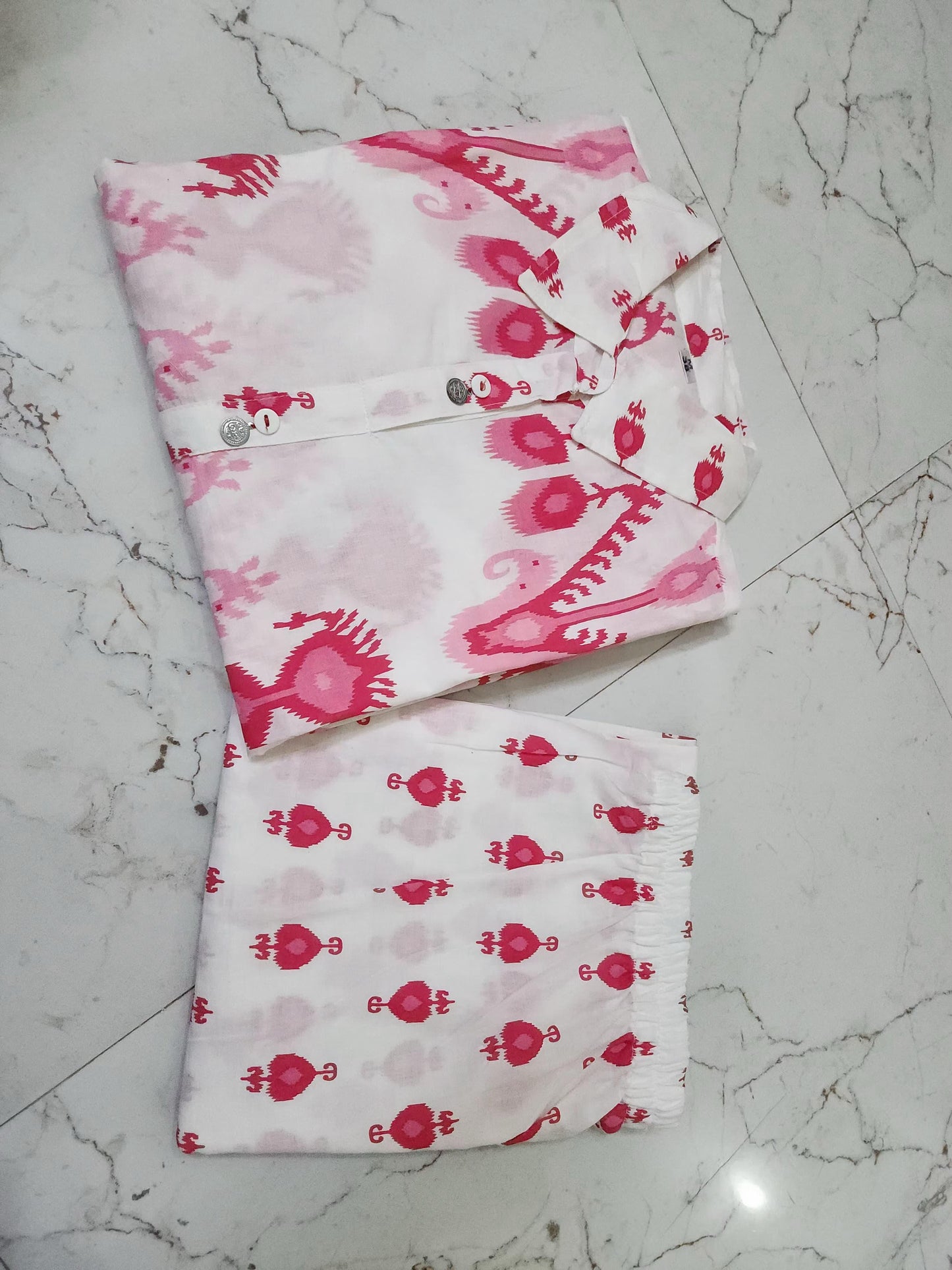 New Latest Beautiful Premium Cotton Co-Ord Set.