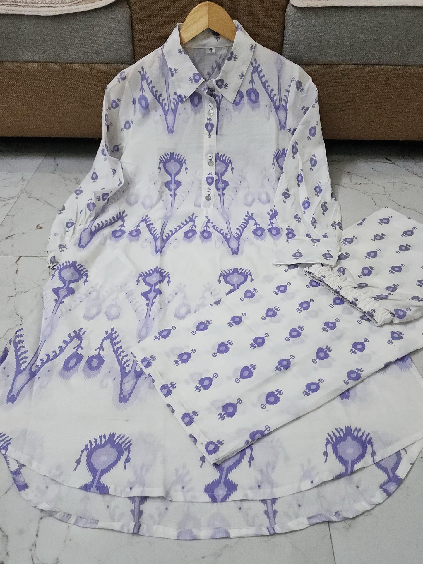 New Latest Beautiful Premium Cotton Co-Ord Set.